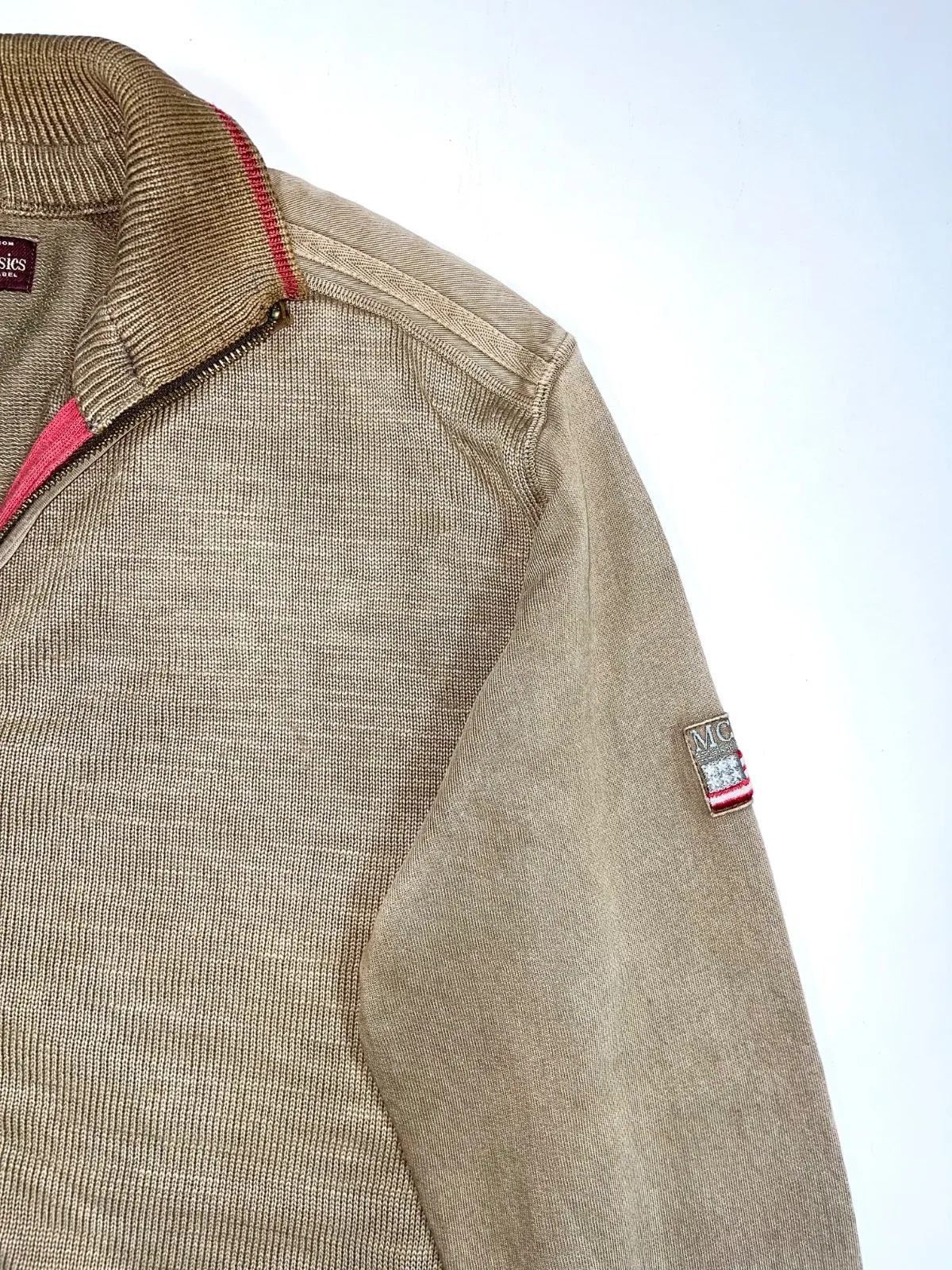 Vintage Marlboro Classic full Zip-Up Knit Panel Jacket — photo 3