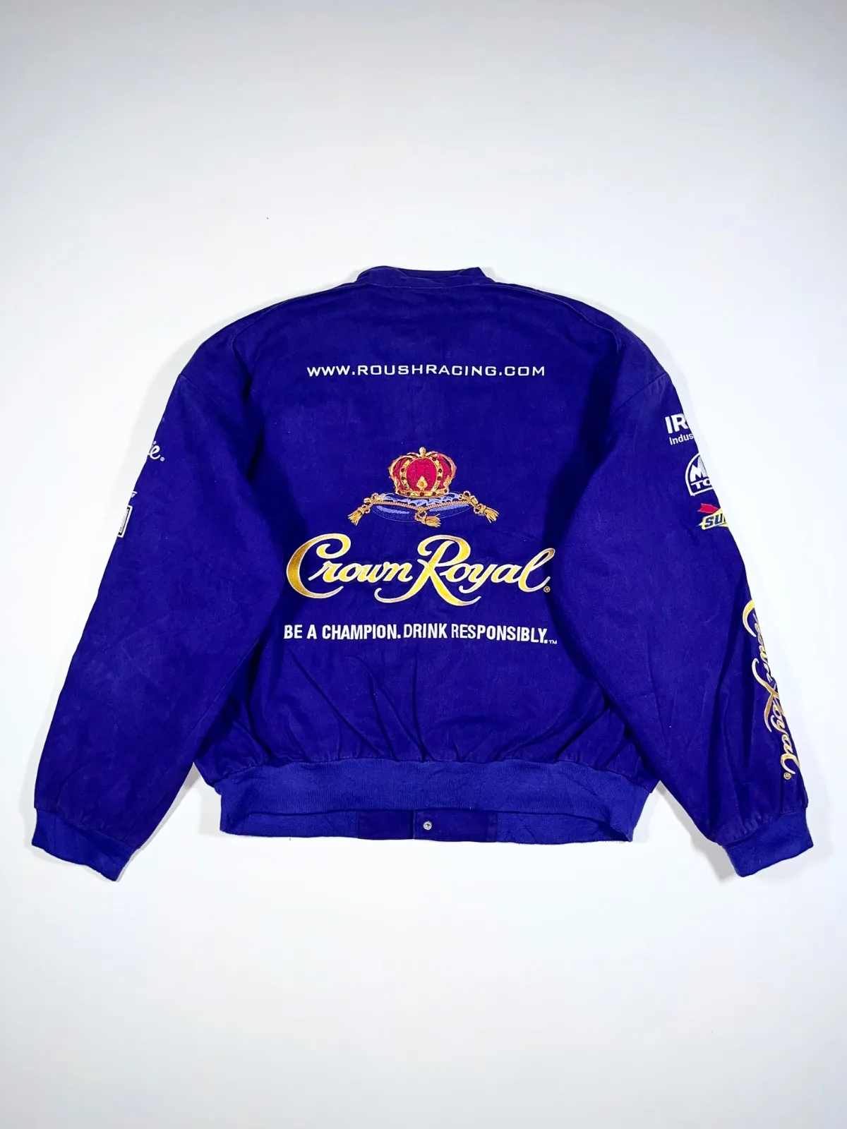 Vintage 2000s Crown Royal x Roush Racing NASCAR Team Caliber Jacket — photo 4