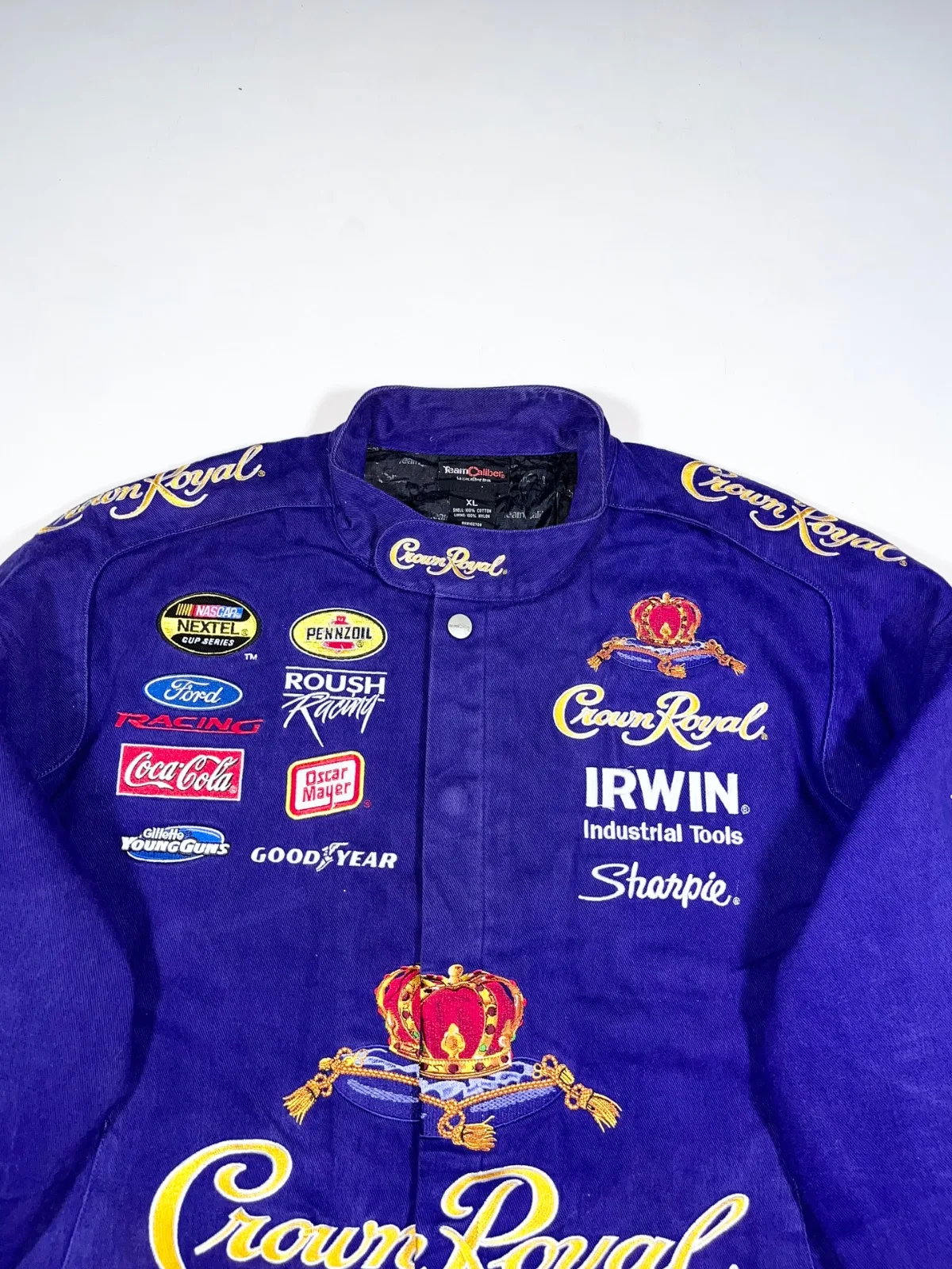 Vintage 2000s Crown Royal x Roush Racing NASCAR Team Caliber Jacket — photo 2