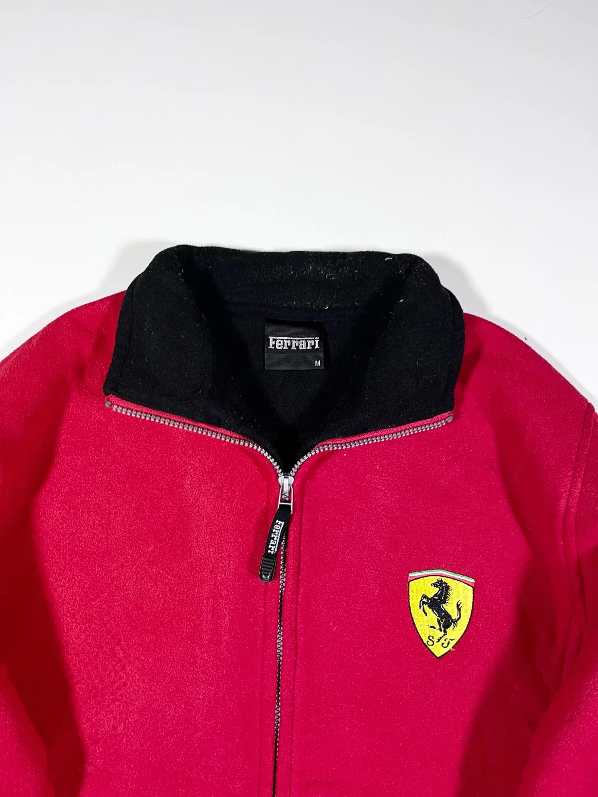 Vintage Ferrari Red Fleece Jacket — photo 2