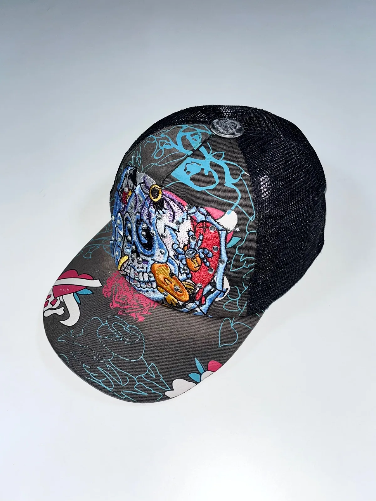 Vintage Skull Embroidered Cap — photo 4
