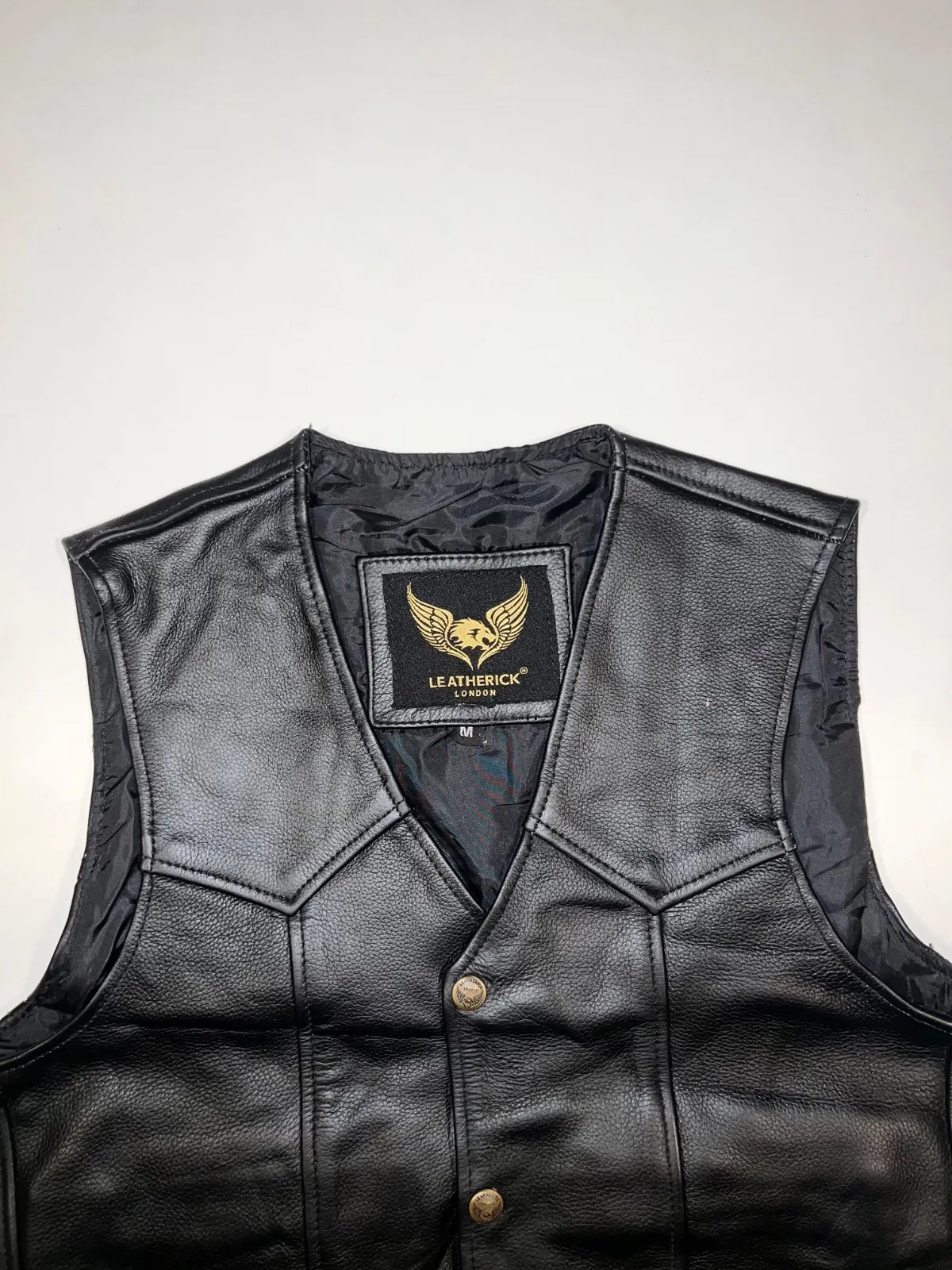 Vintage Leatherick London Leather Vest — photo 2