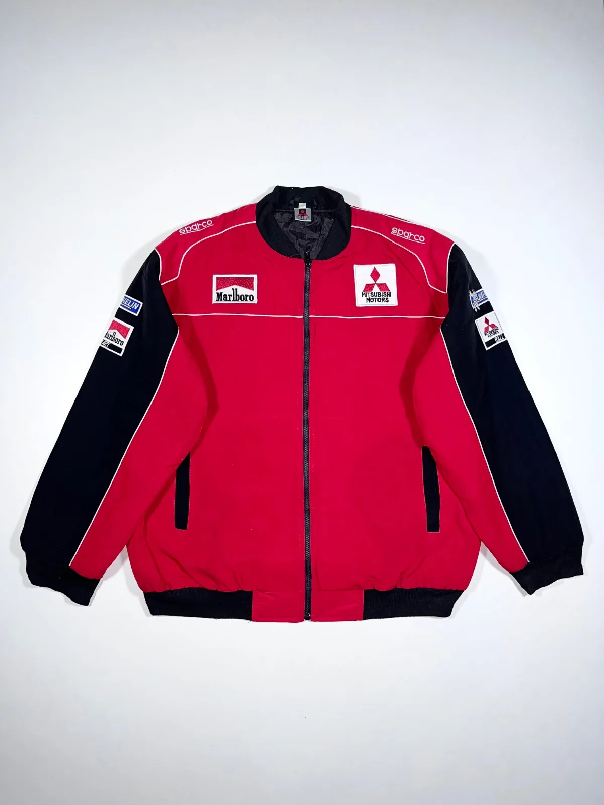 Vintage Mitsubishi Motors Rally Team Marlboro × Sparco Racing Bomber Jacket