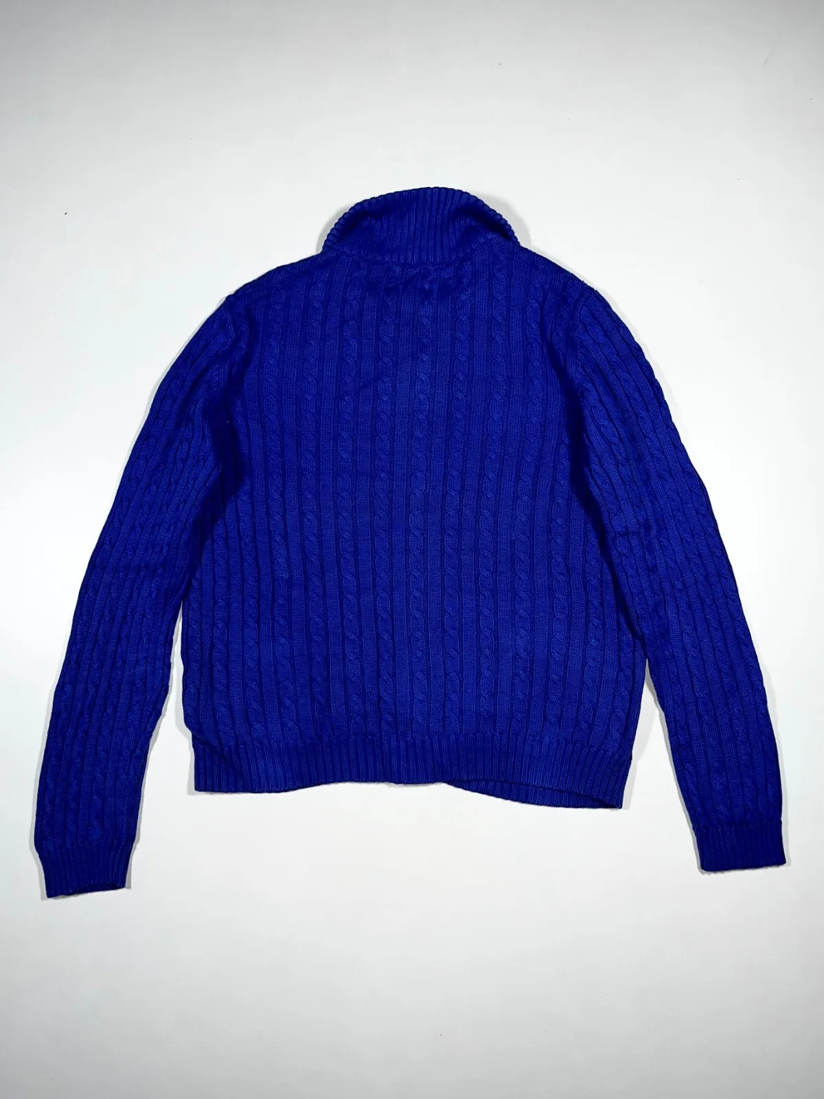Ralph Lauren Cable Knitted Zipper Sweater — photo 4