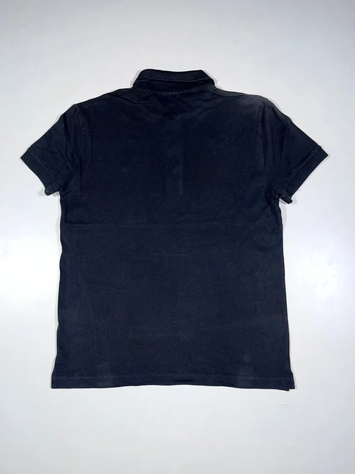 Lacoste Plain Black Polo T-shirt — photo 4