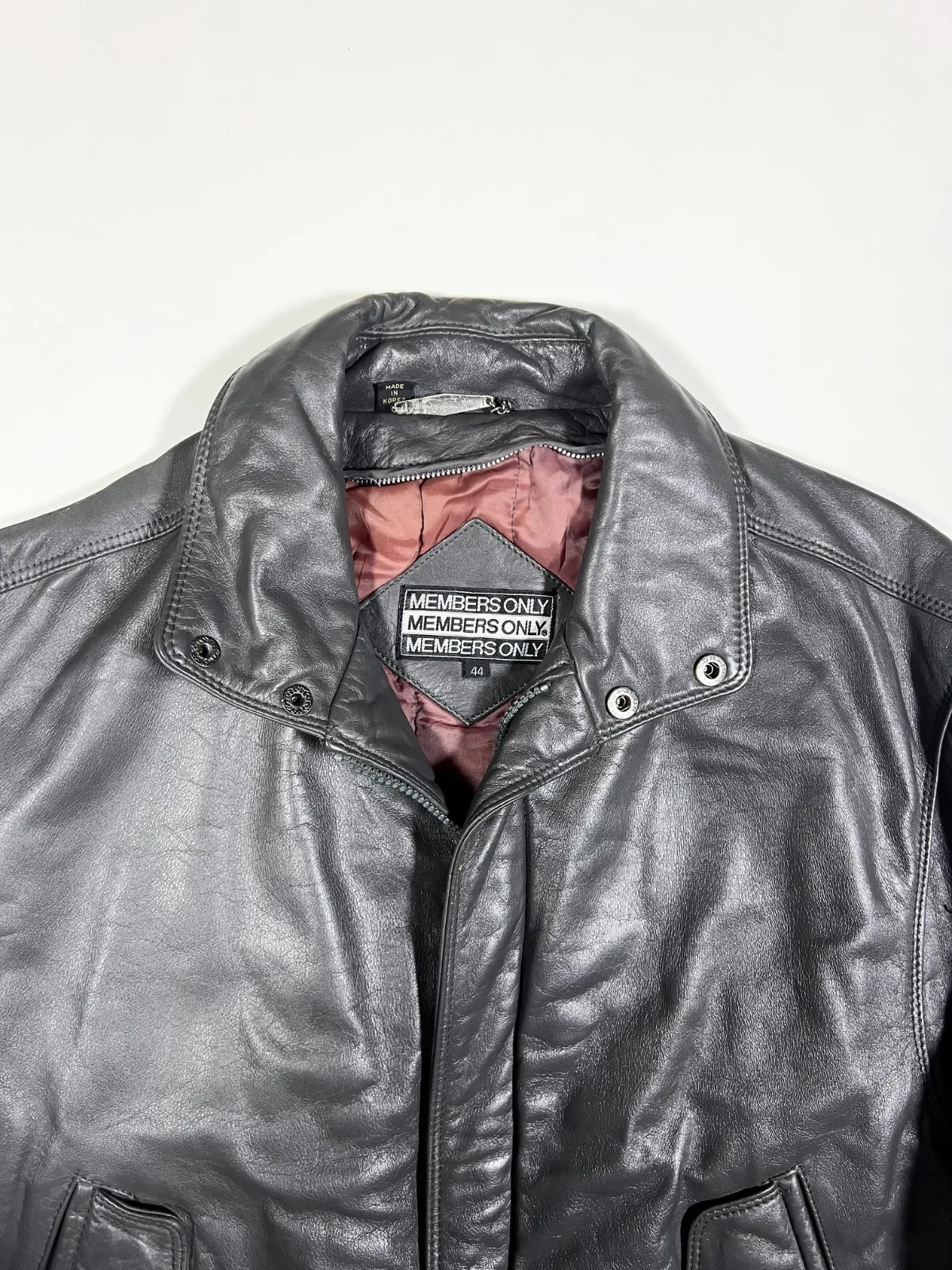 Vintage Members Only Leather Jacket — photo 2
