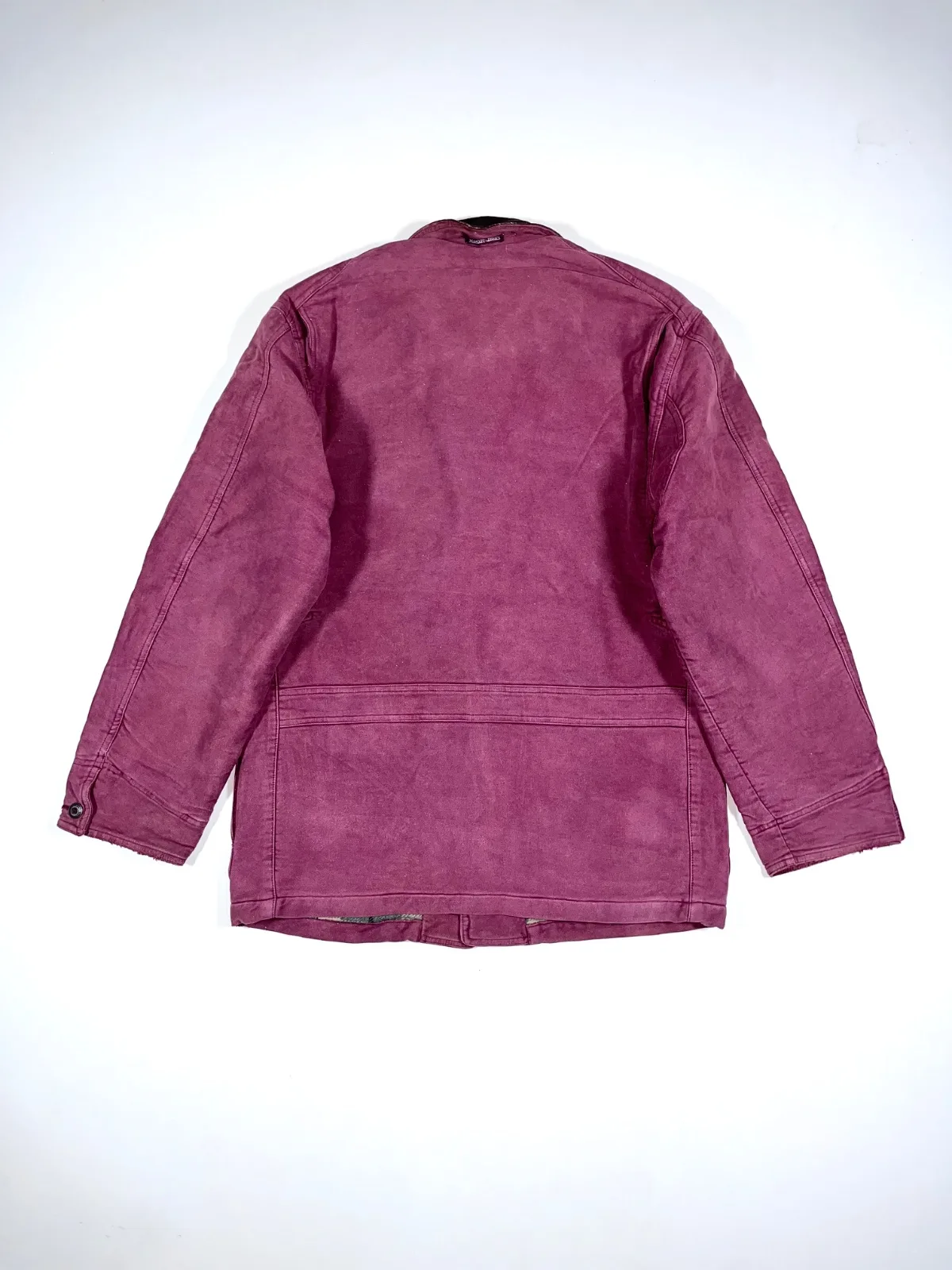 Vintage Marlboro Classic 90s Leather Collar Workwear Jacket — photo 5