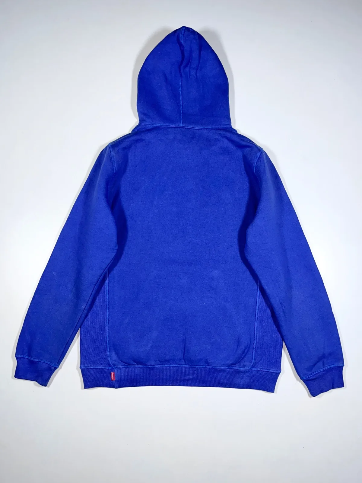 Supreme Royal Blue & Orange Script Logo Hoodie — photo 4