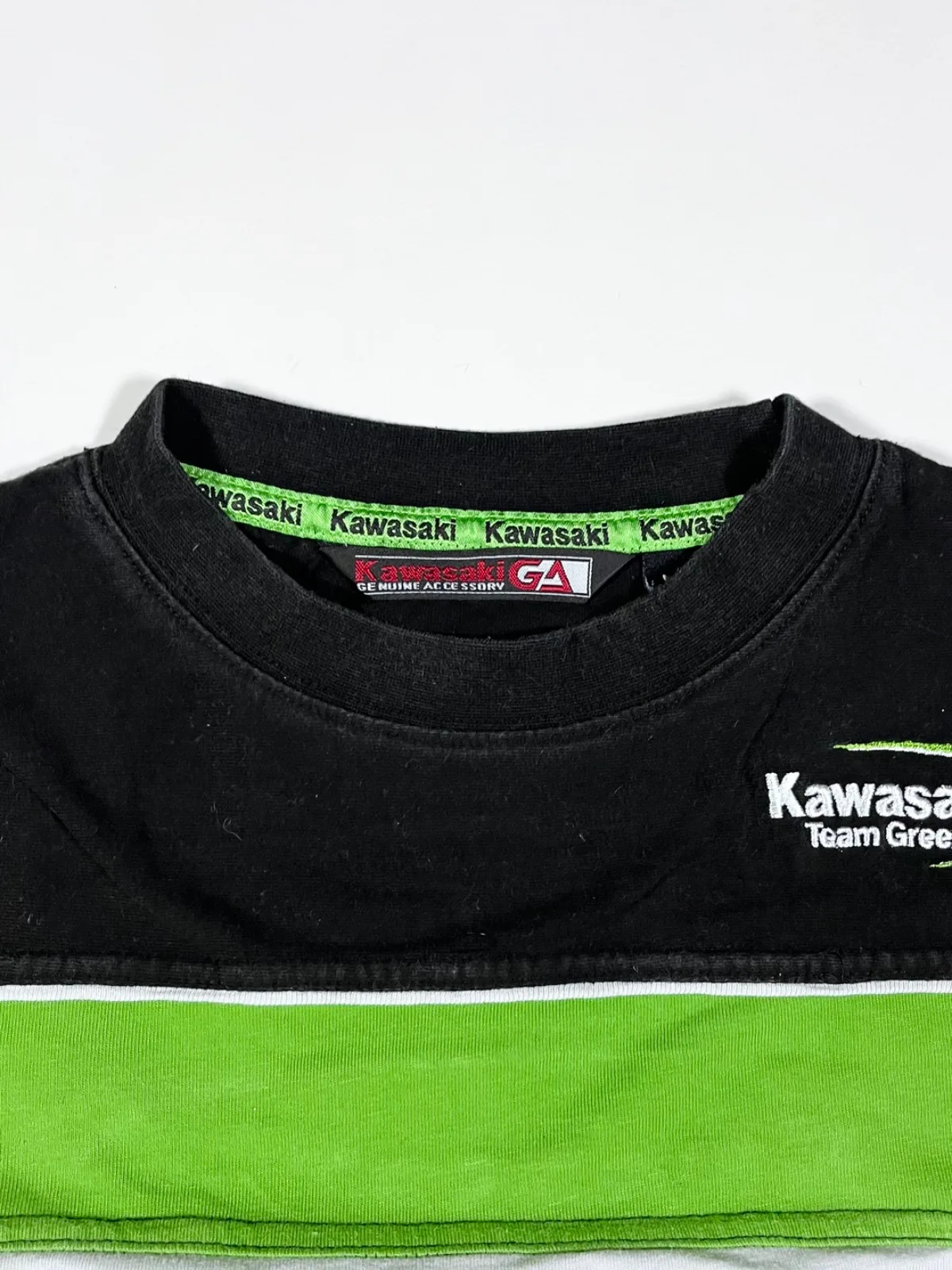Vintage Kawasaki Team Green Long Sleeve Racing Shirt | Genuine Accessories Moto — photo 2