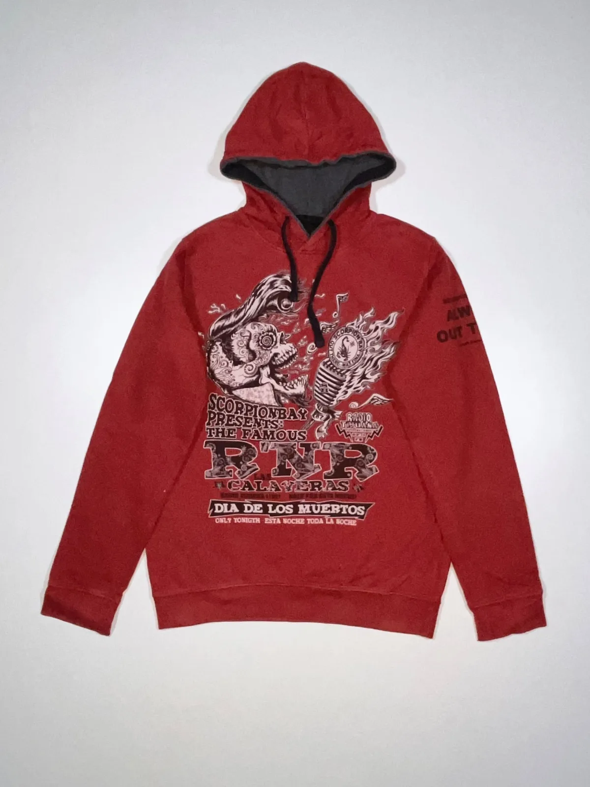 Vintage Scorpion Day’s Skull Printed hoodie