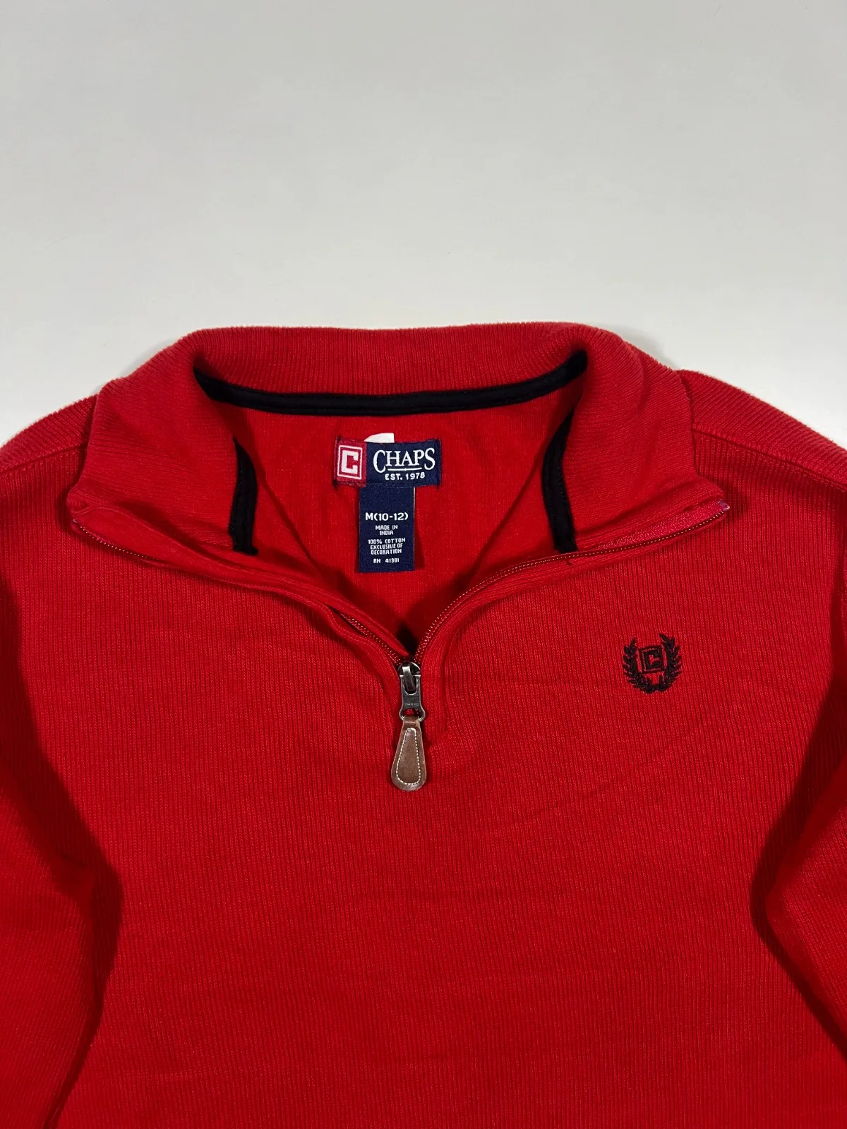 Vintage Chaps Qurter Zip-Up Sweater — photo 2