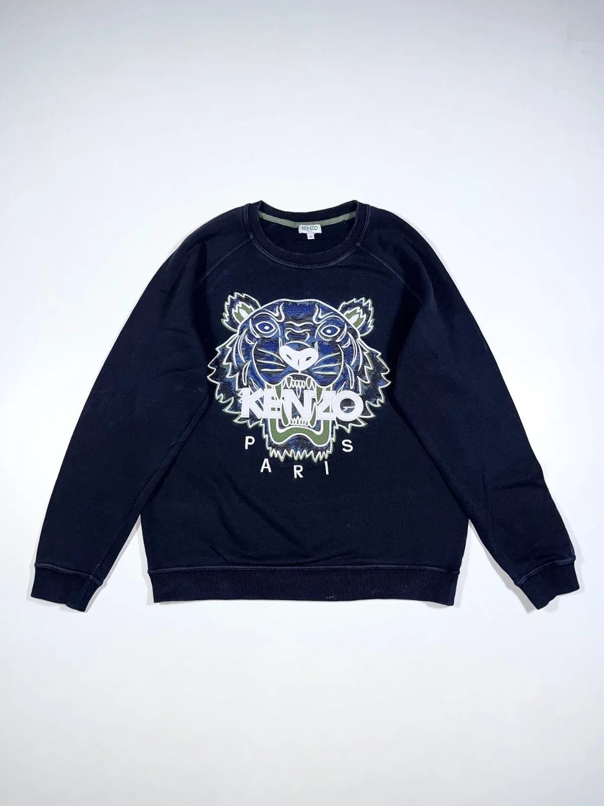 Kenzo Paris Tiger Embroidered Crewneck Sweatshirt