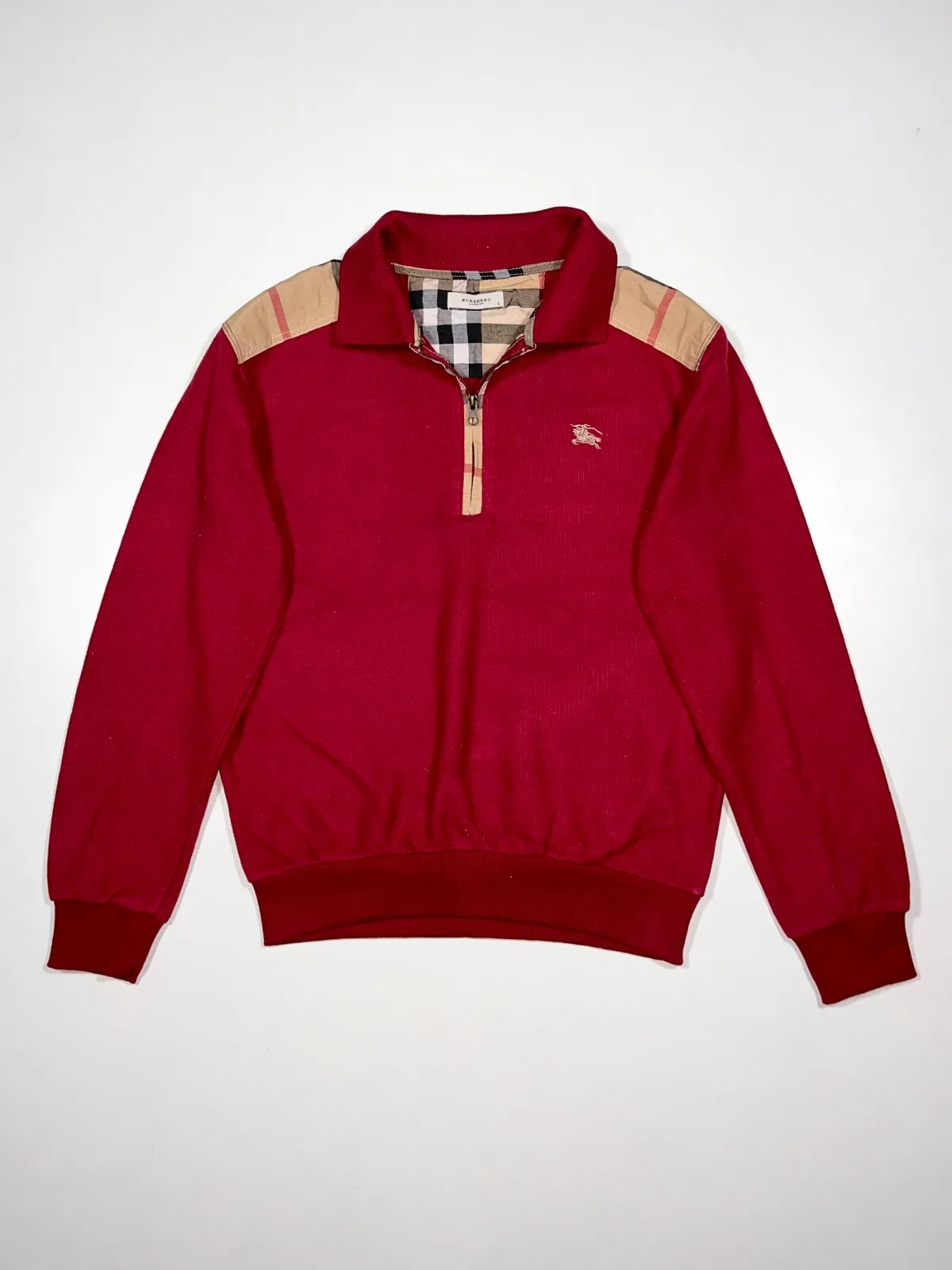 Burberry Quarter Zip-Up Pullover