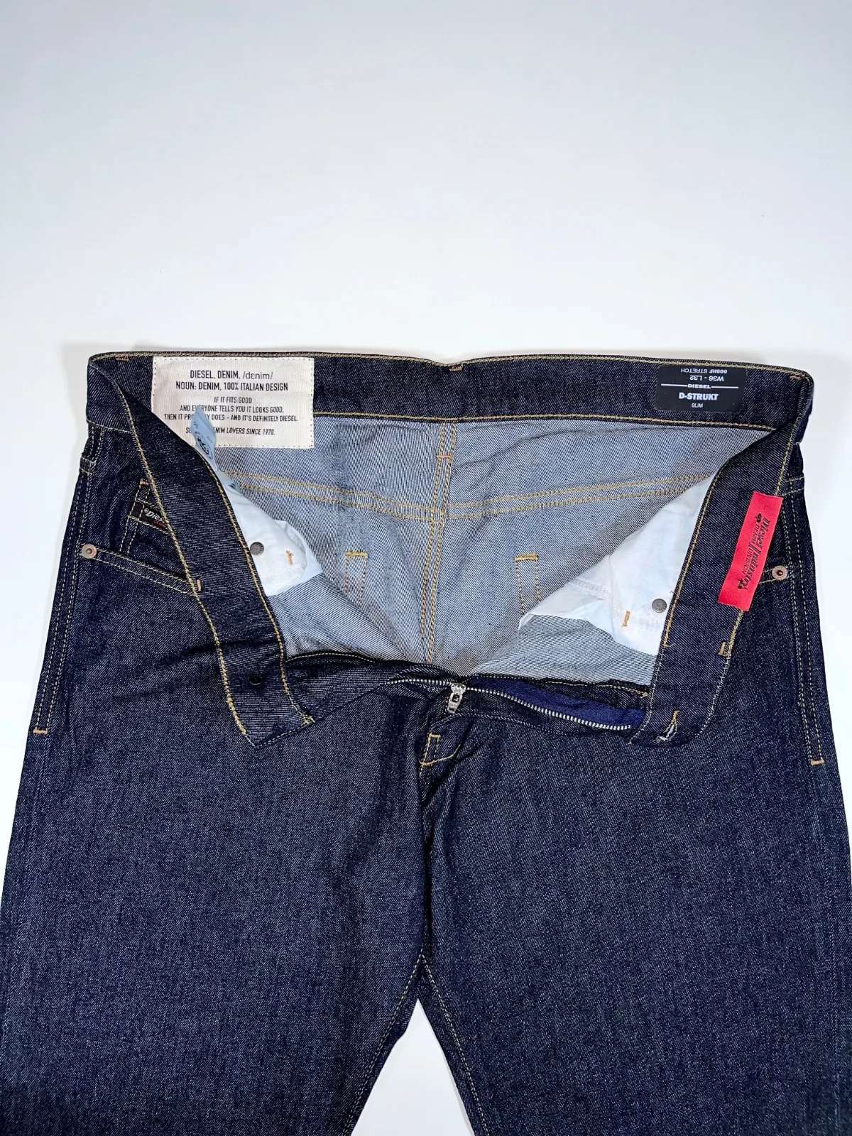 Diesel D-Strukt Slim Fit Dark Indigo Denim Jeans — photo 3