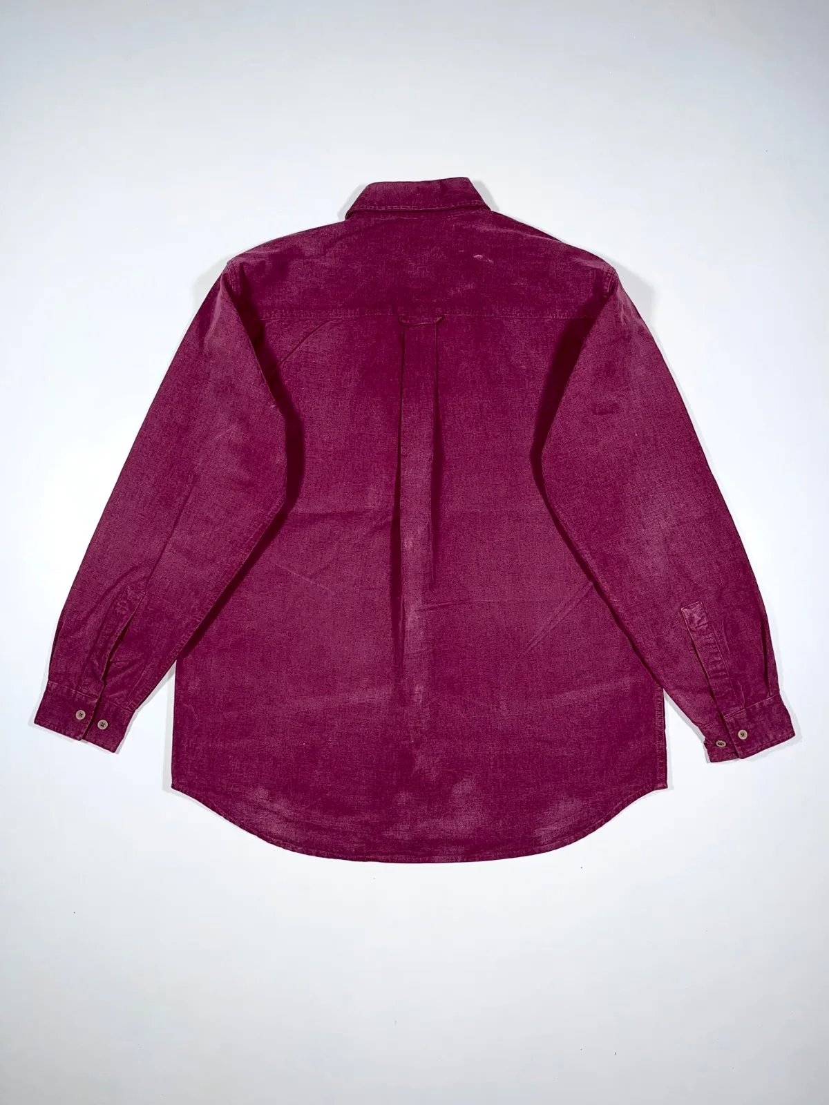 Vintage Marlboro Classics Burgundy Workwear Shirt | Plaid-Lined Cotton Button-Up — photo 4