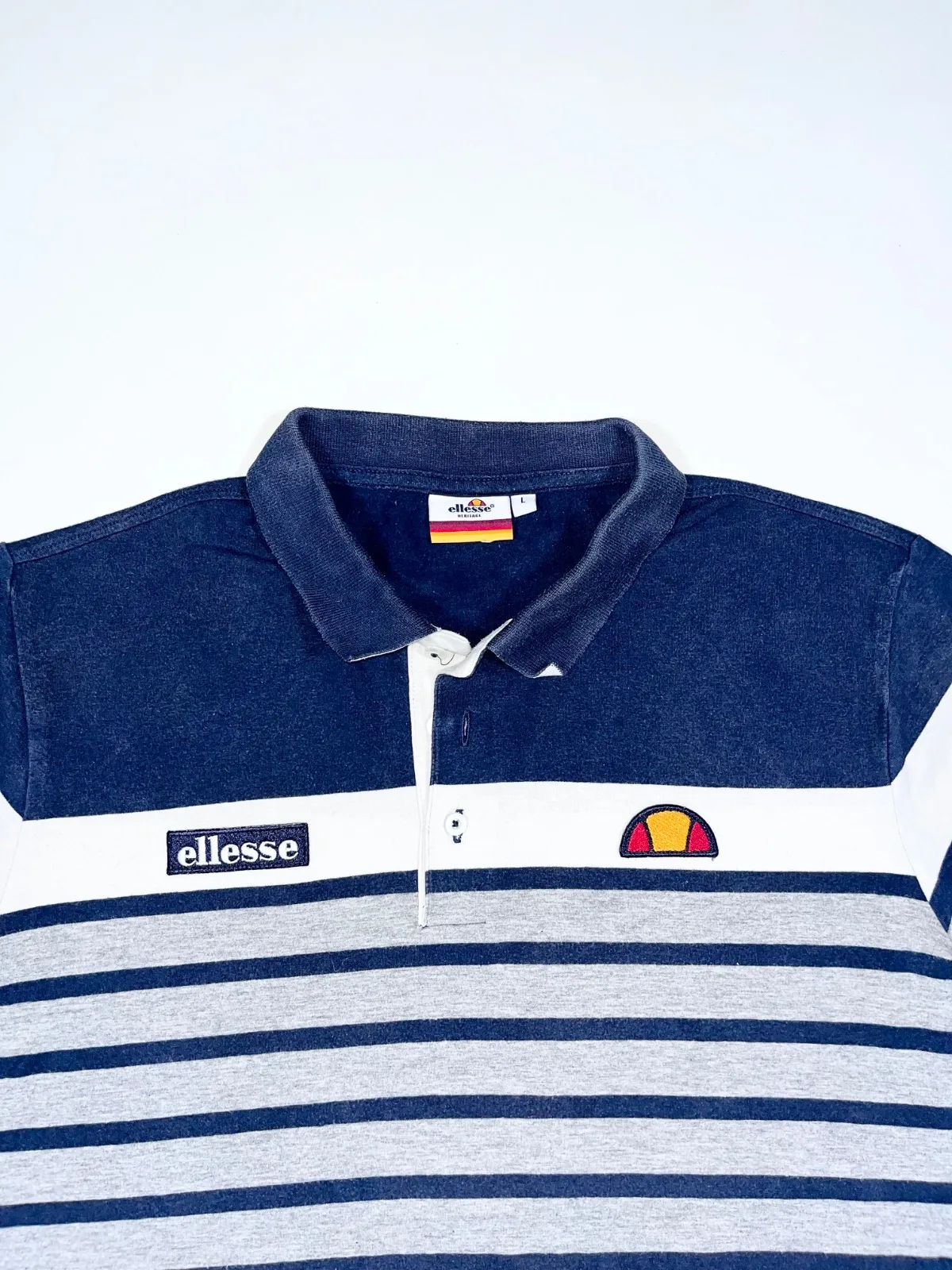 Ellesse Striped Polo T-shirt — photo 2