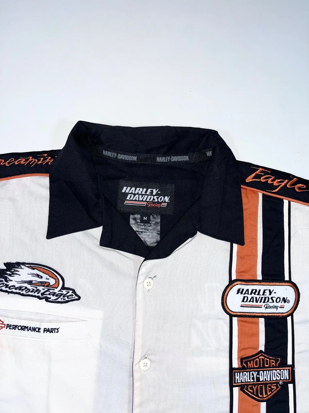 Vintage Harley-Davidson Racing Screamin’ Eagle Button-Up Shirt — photo 2