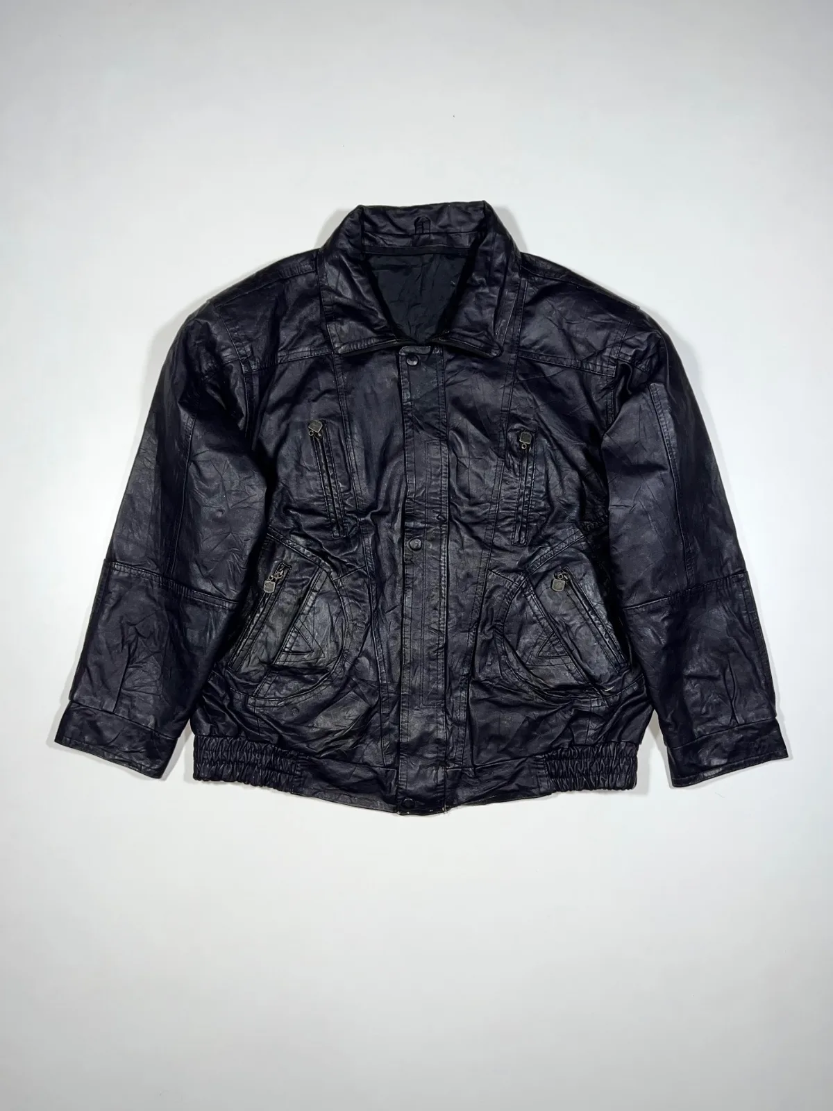 Vintage Y2K Oversized Leather Jacket