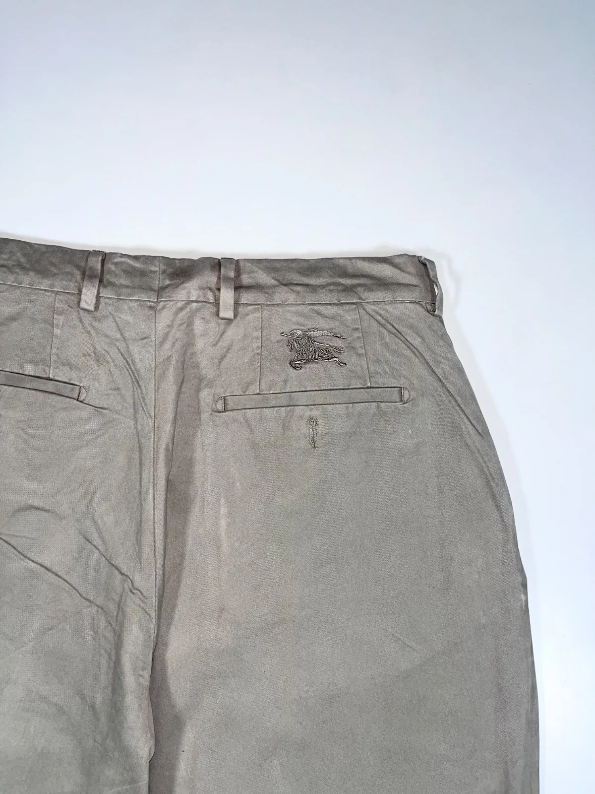 Burberry London Relax Fit Vintage Cotton Trousers — photo 4