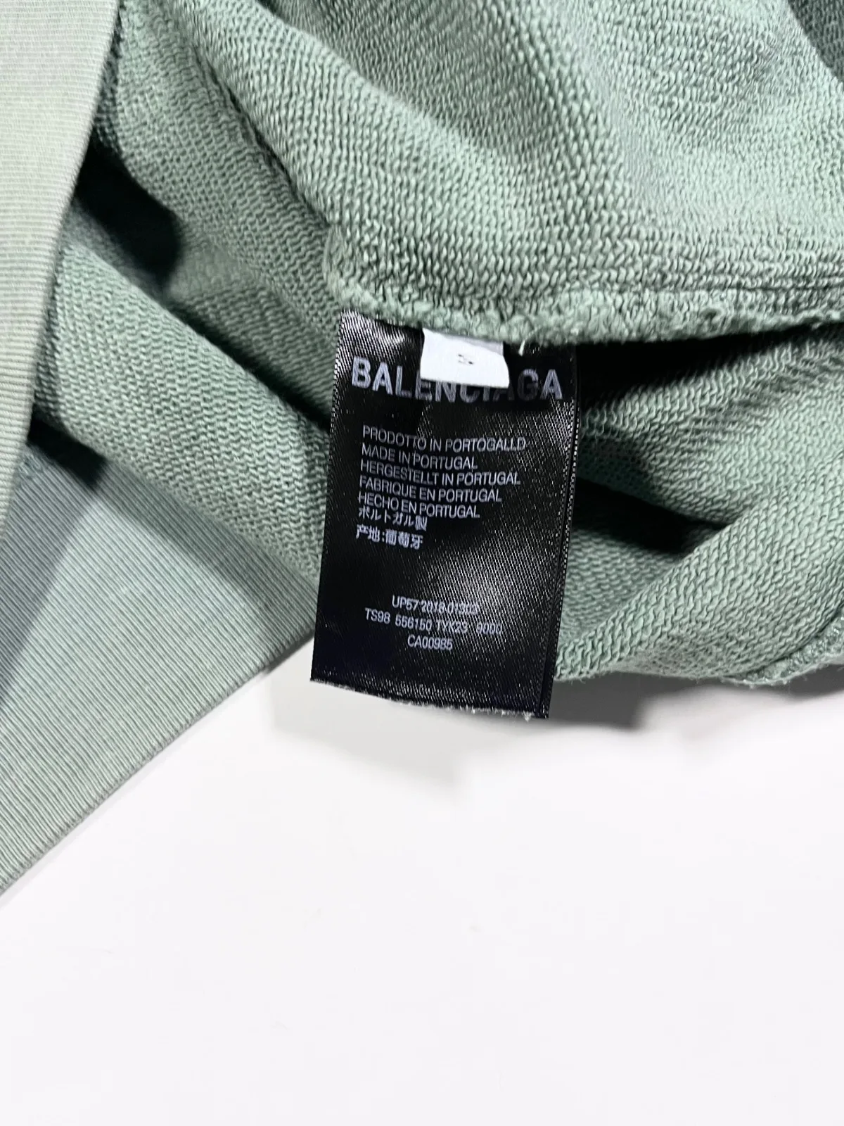 Balenciaga Logo Hoodie – Sage Green Pullover Hoodie | Made in Portugal — photo 4