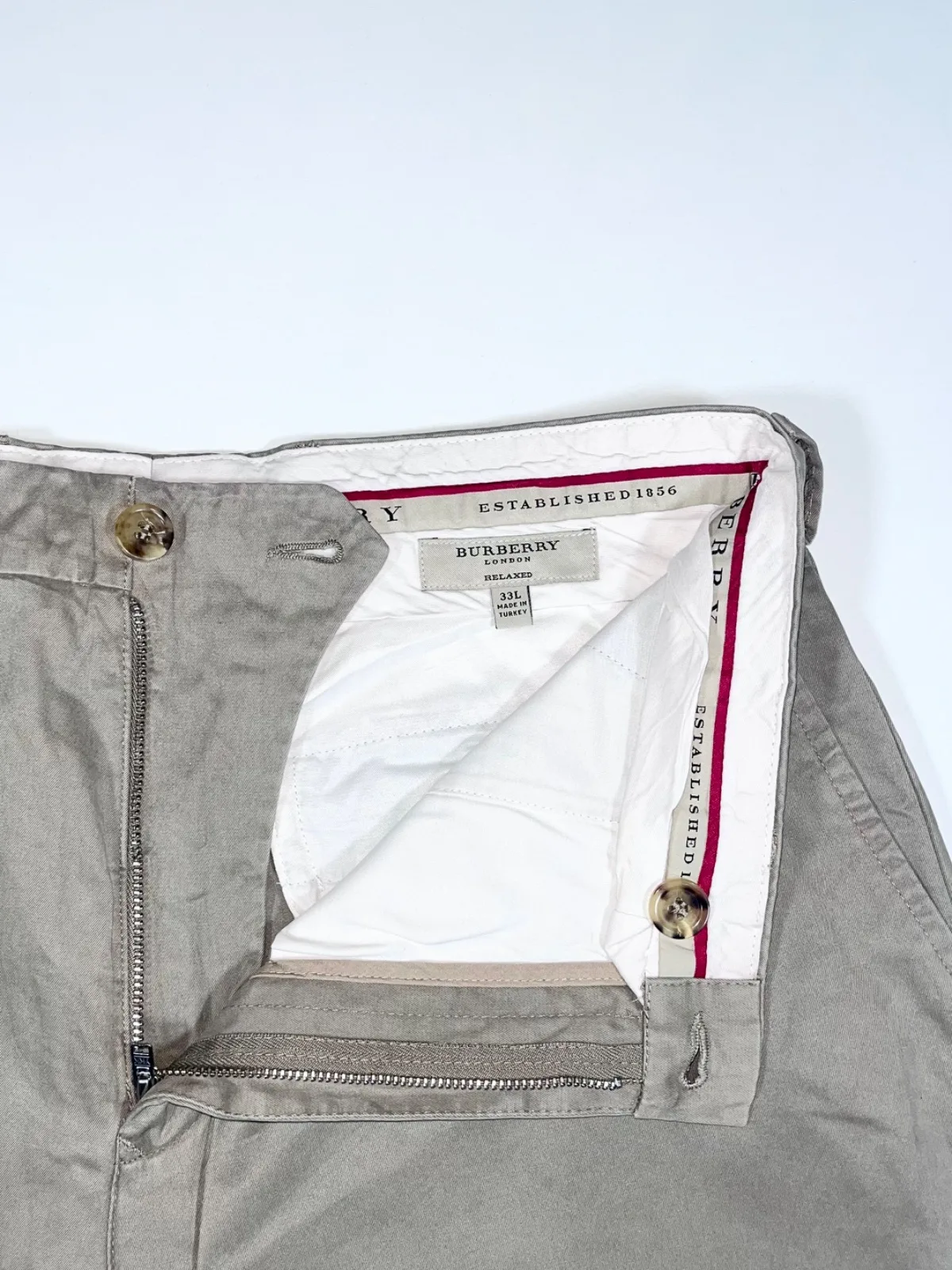 Burberry London Relax Fit Vintage Cotton Trousers — photo 2