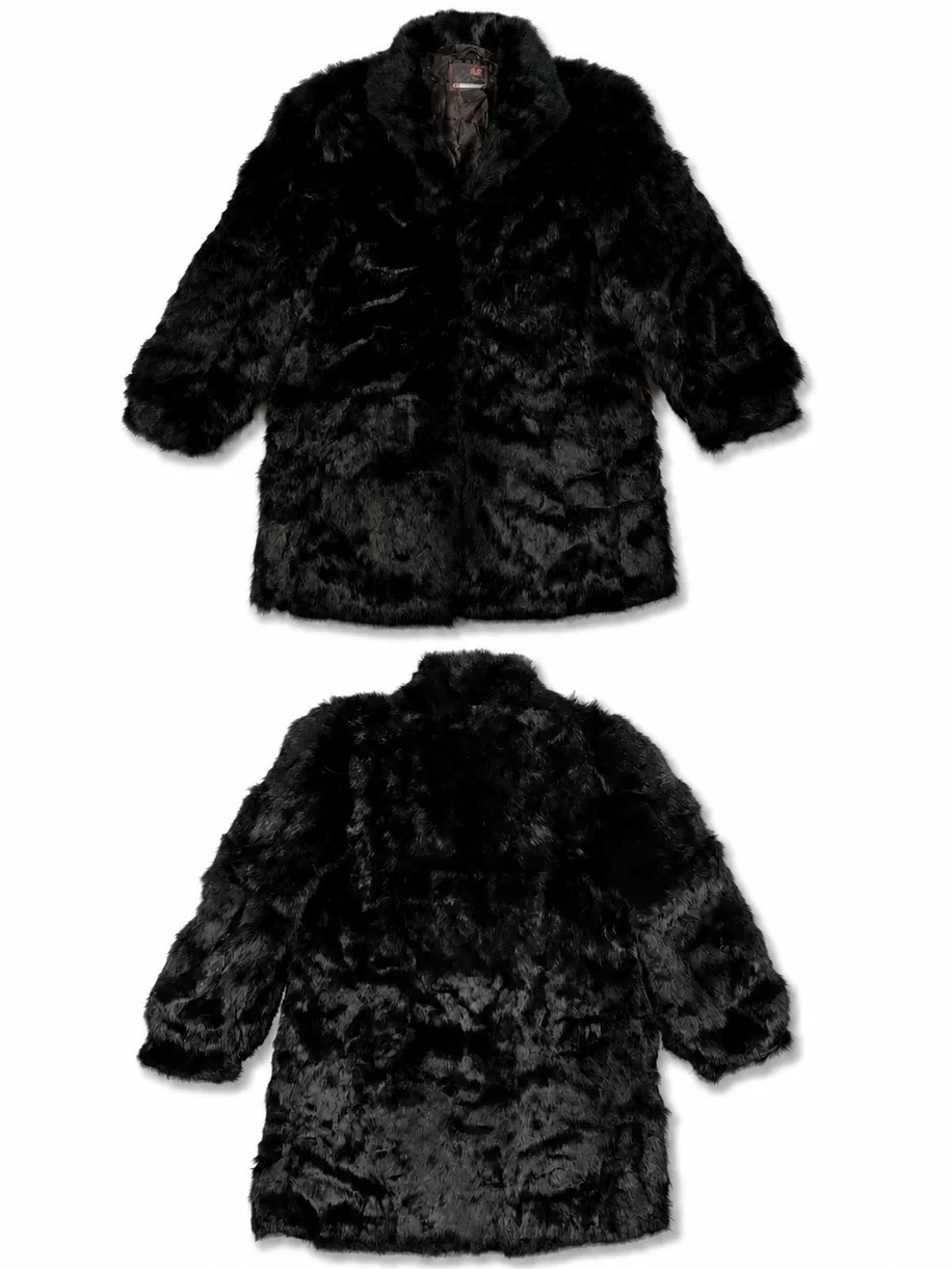 Beijng Original Black Rabbit Fur Coat — photo 4