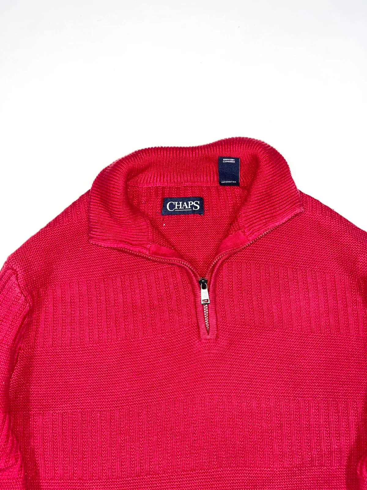Chaps Quarter Zip-Up Pullover — photo 2