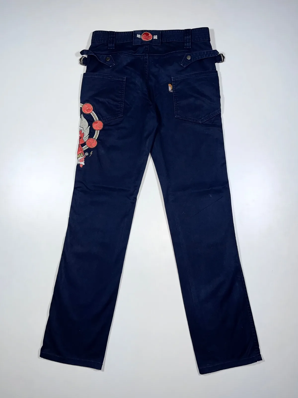Jizo Bosatsu Embroidered Japanese Workwear Pant — photo 6