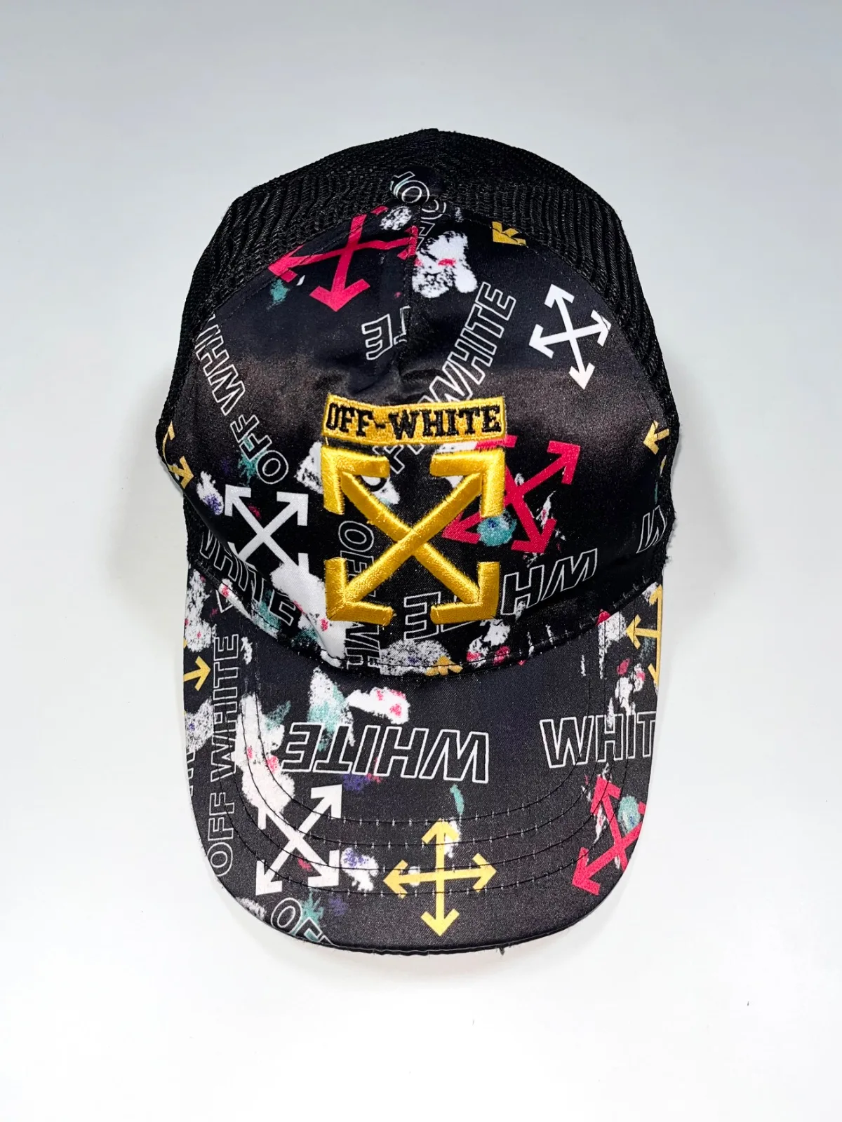 Vintage Off-White Embroidered Logo Cap