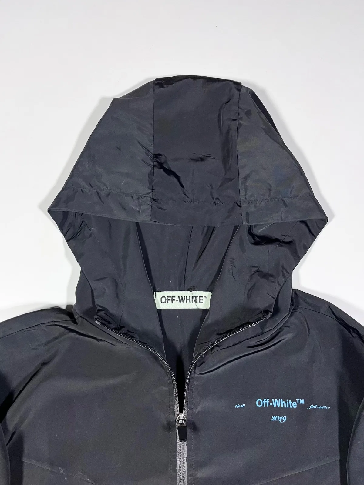 Off-White 2019 Business Casual™ Graphic Hooded Windbreaker Jacket — photo 3