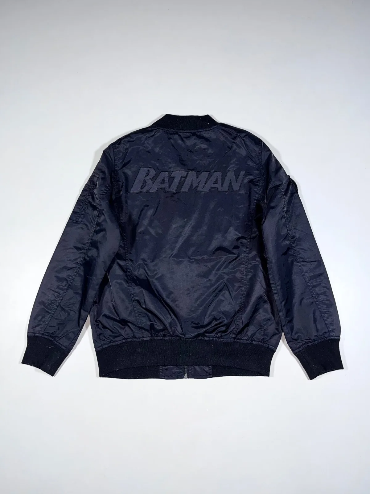 Vintage Batman Black Bomber Jacket — photo 4