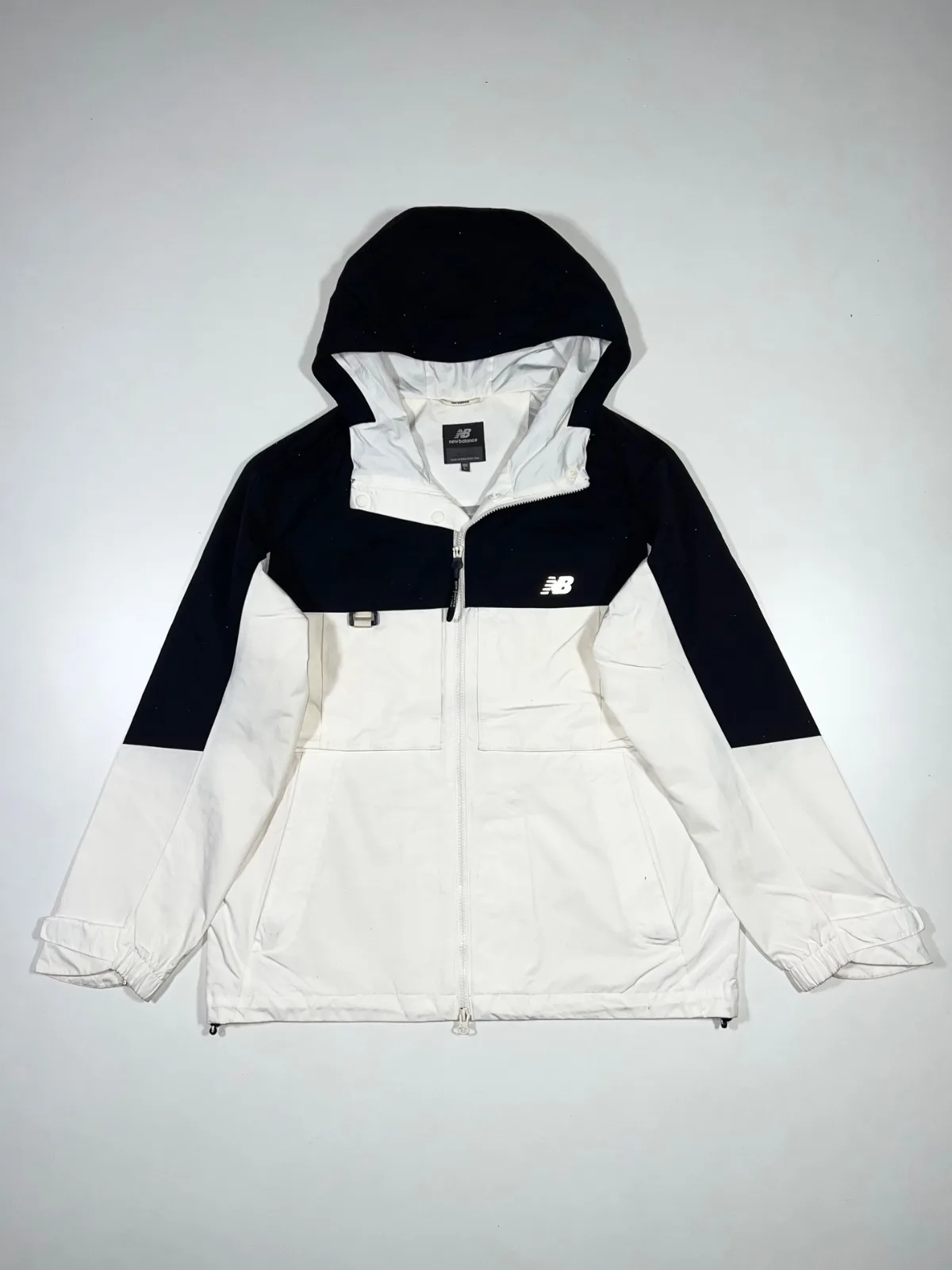 Vintage New Balance Zip-Up Hooded Reflective Jacket