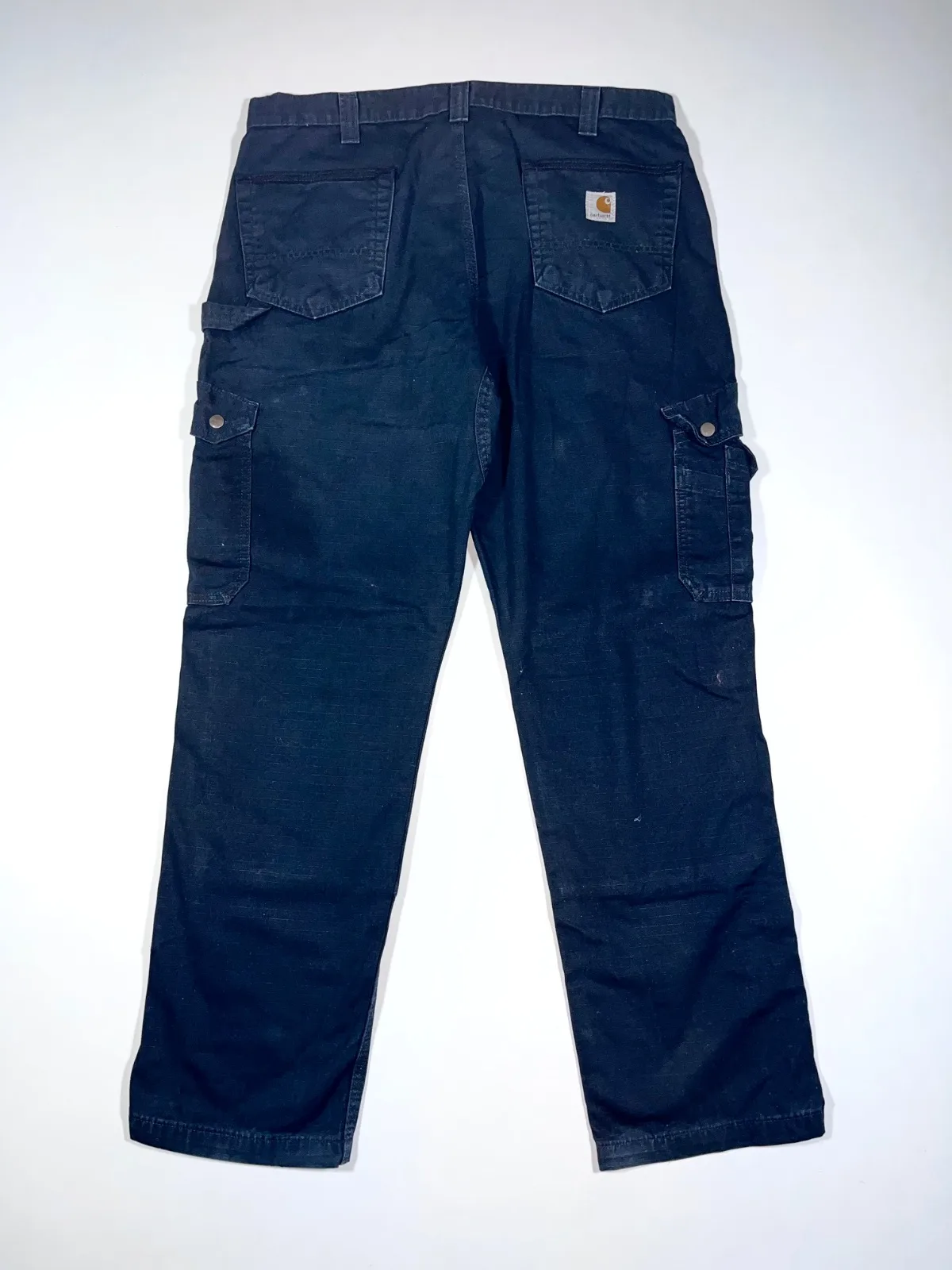 Vintage Carhartt B342-BLK Black Ripstop Cargo Work Pants — photo 5