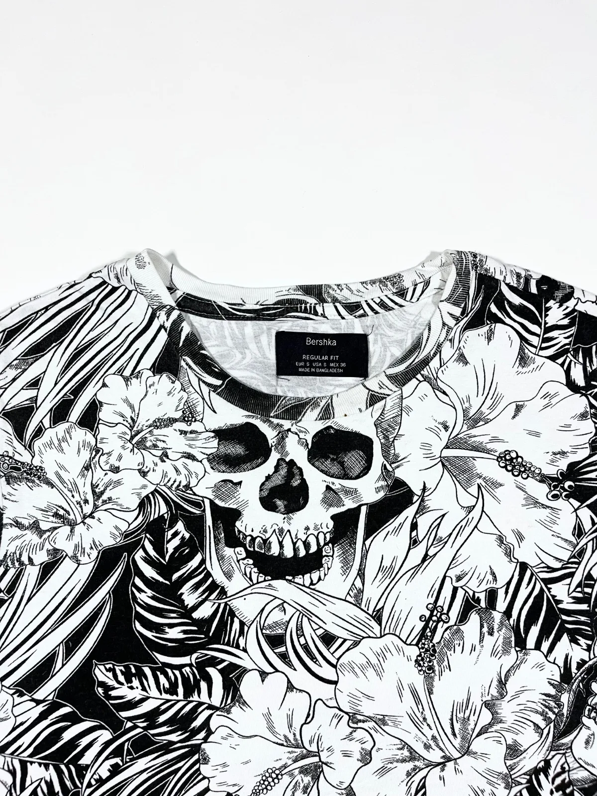Vintage Beriska Skull & Camouflage T-shirt — photo 2