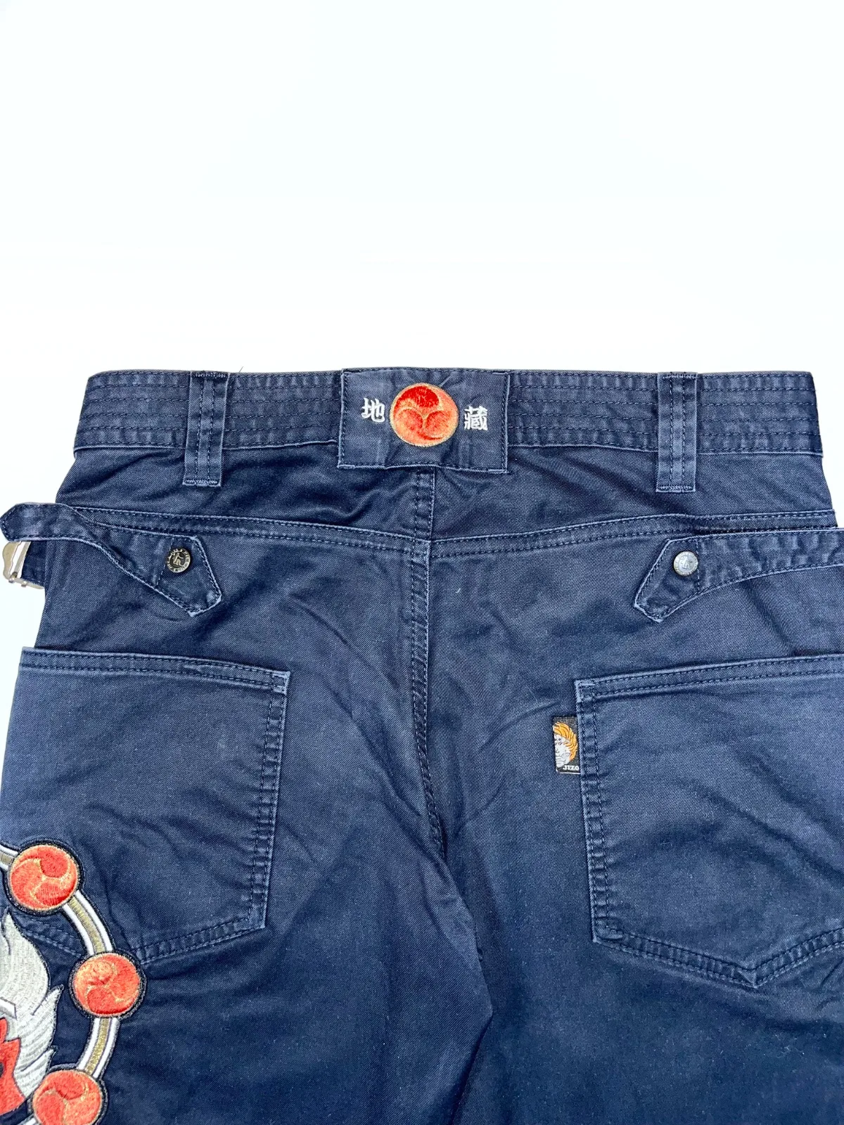 Jizo Bosatsu Embroidered Japanese Workwear Pant — photo 3