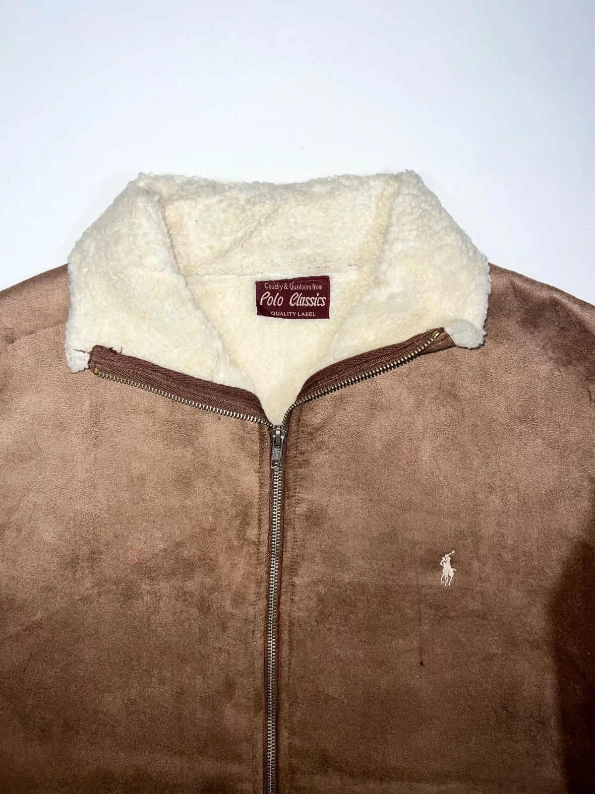 Polo Classic Sued Leather Jacket Fur Inside — photo 2