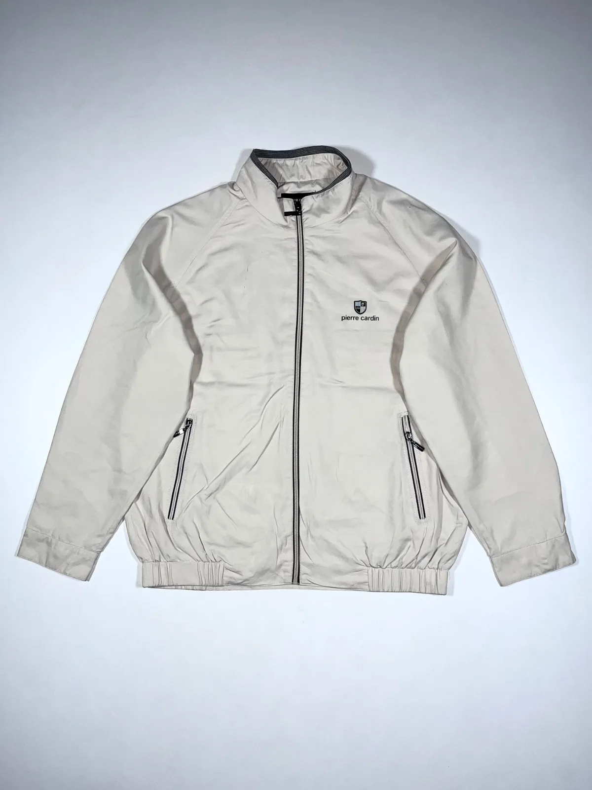Pierre Cardin Oversized Y2K Zip-Up Jacket