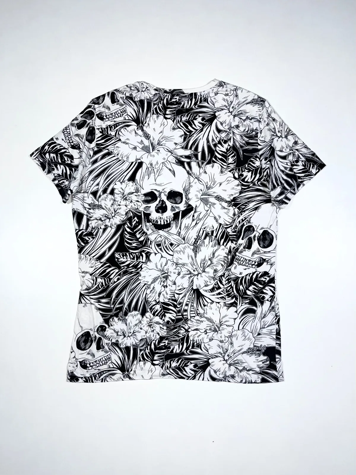 Vintage Beriska Skull & Camouflage T-shirt — photo 4