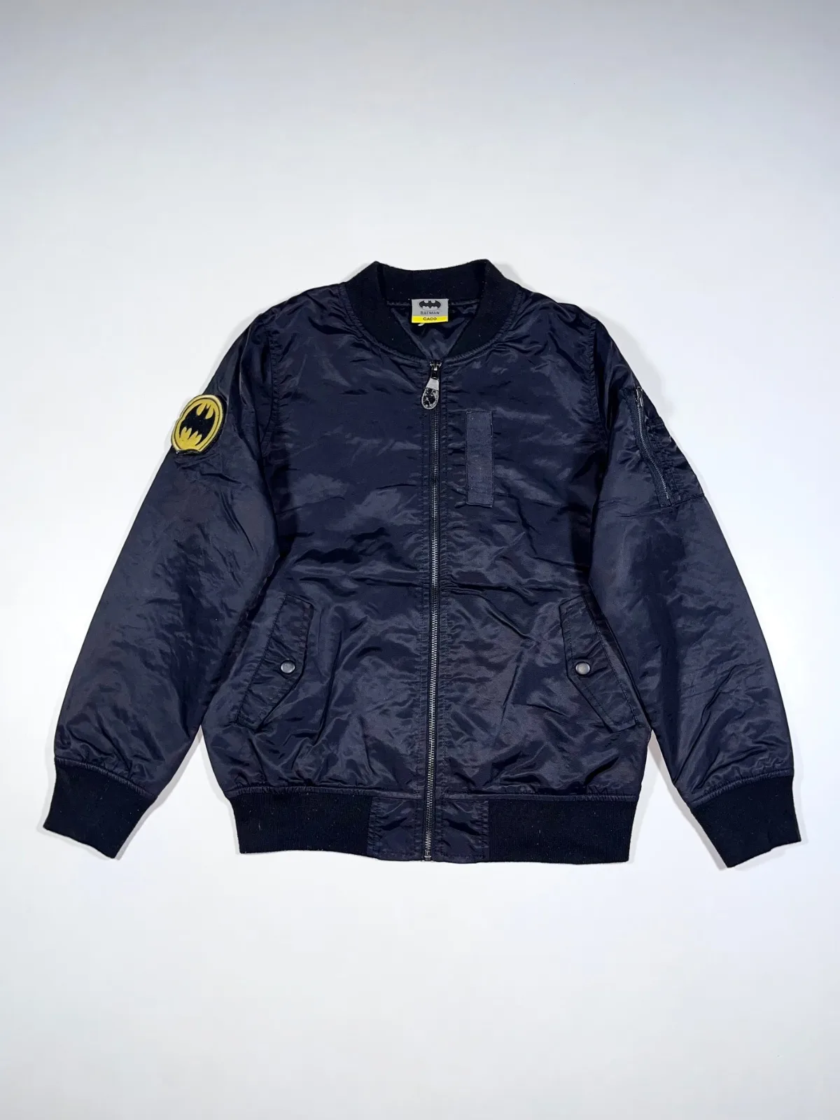 Vintage Batman Black Bomber Jacket