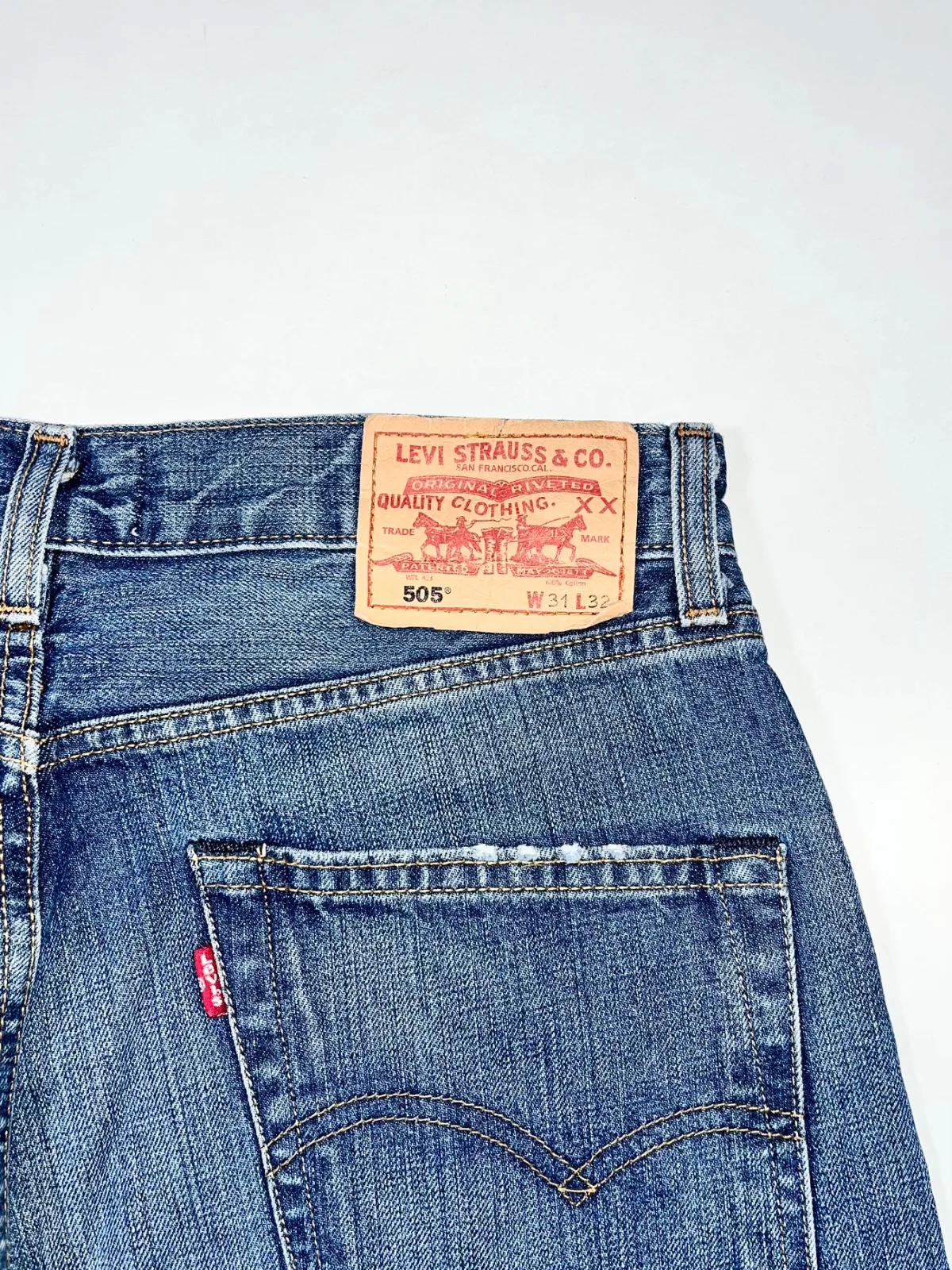 Vintage Levi’s 505 Damage Shorts — photo 2