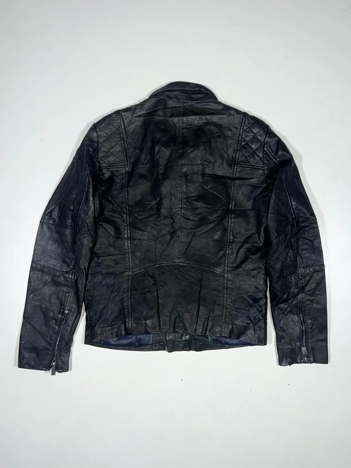 Vintage Zara Man Black Tag Leather Jacket — photo 4