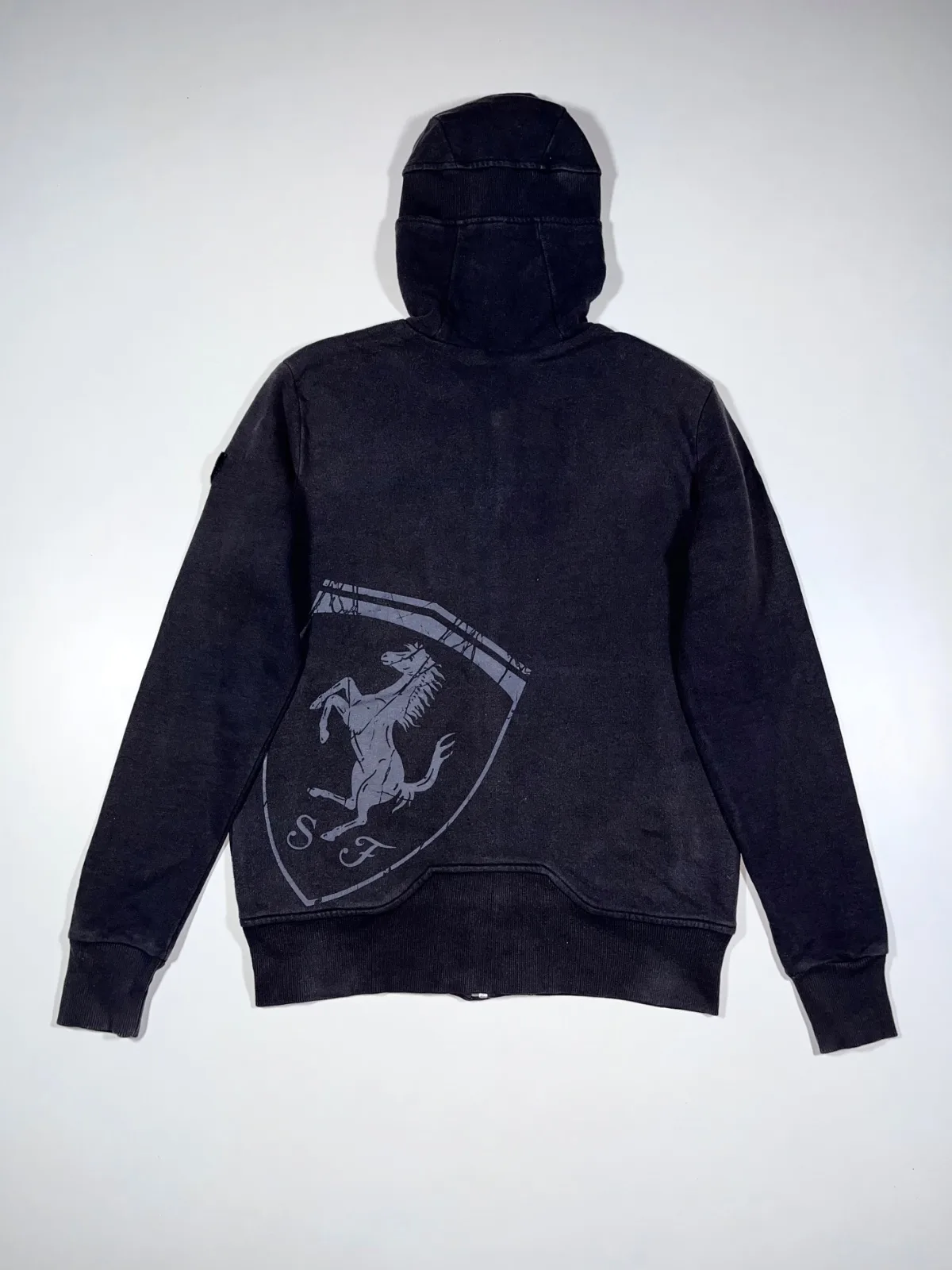 Vintage PUMA x Ferrari Hooded Jacket – Black Y2K Scuderia Ferrari — photo 4