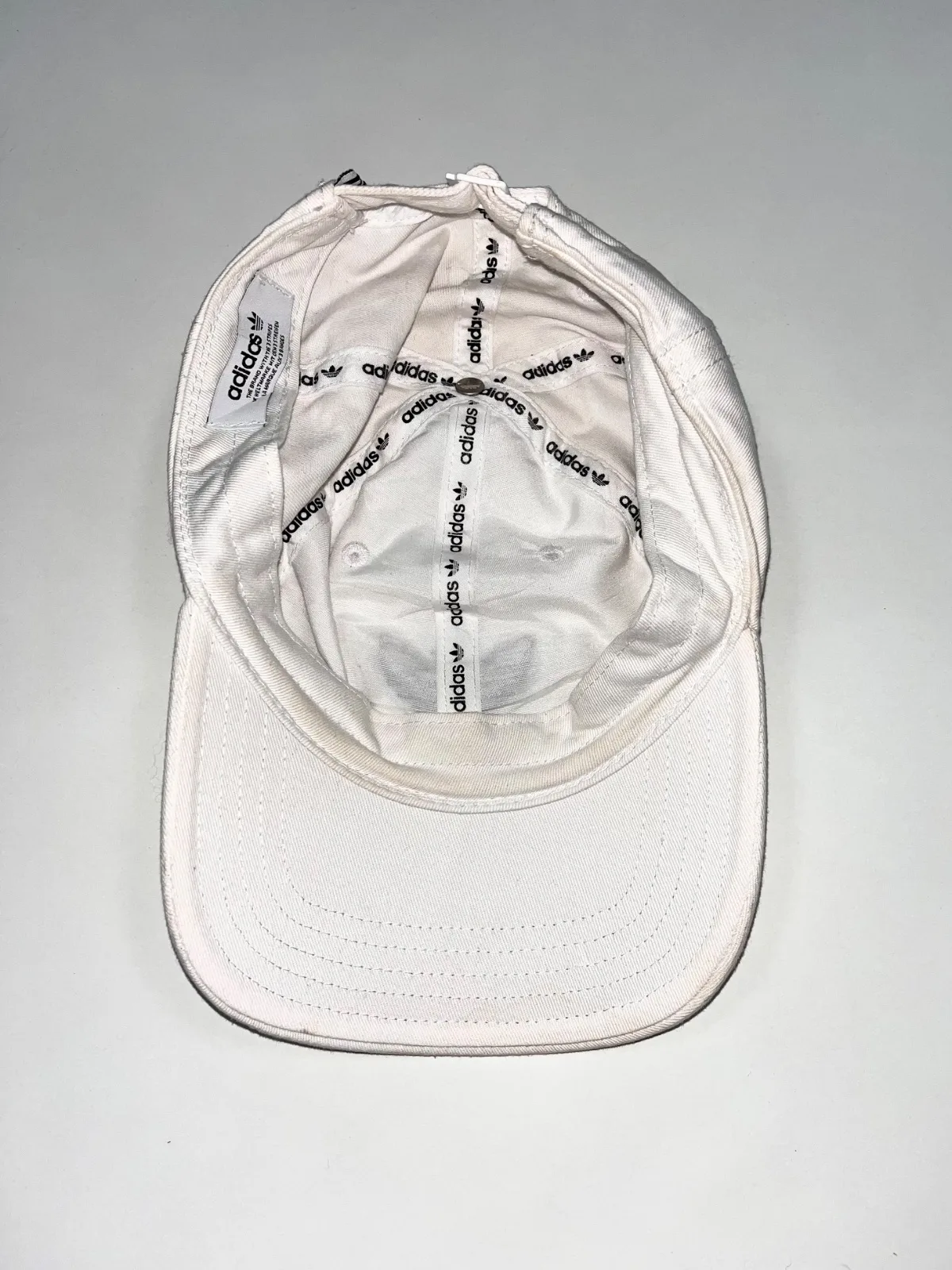 Vintage Adidas Adjust White Cap — photo 6
