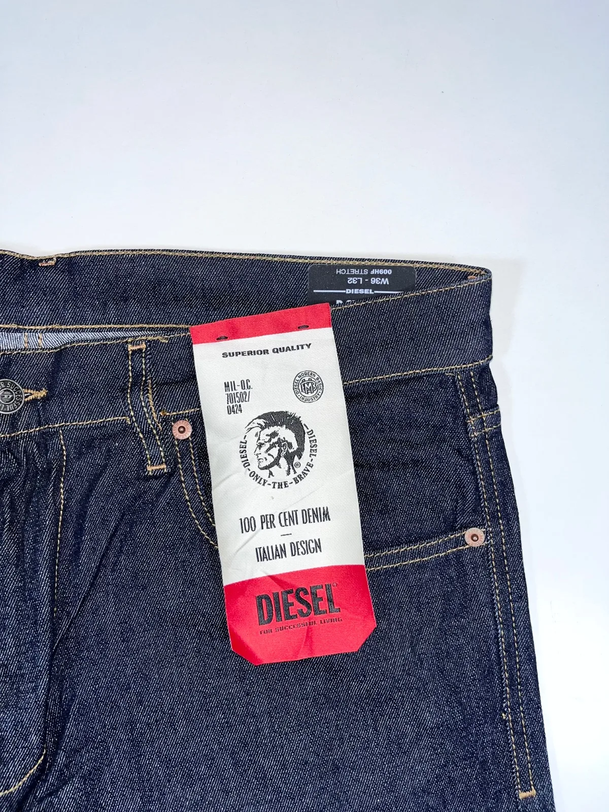 Diesel D-Strukt Slim Fit Dark Indigo Denim Jeans — photo 4