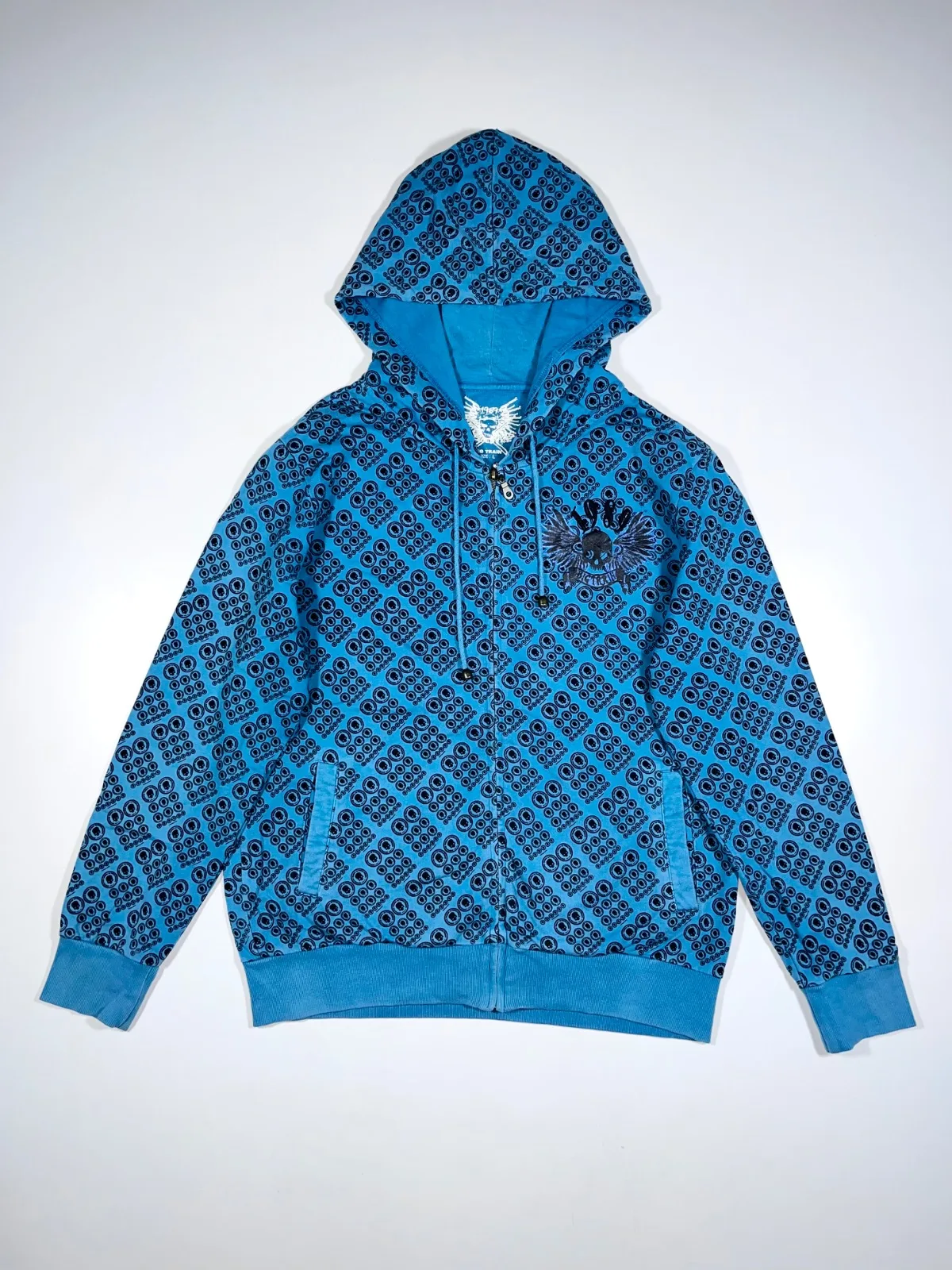 Big Train Osaka Rine Stone Zip-Up Hoodie