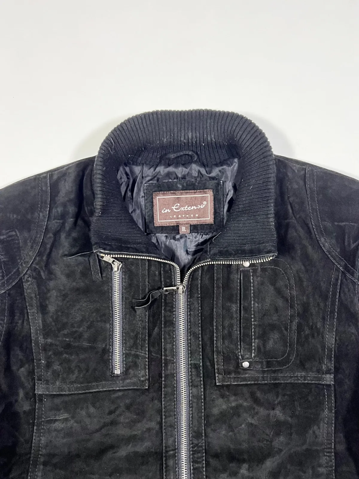 Vintage Sued Leather Utility Jacket — photo 2