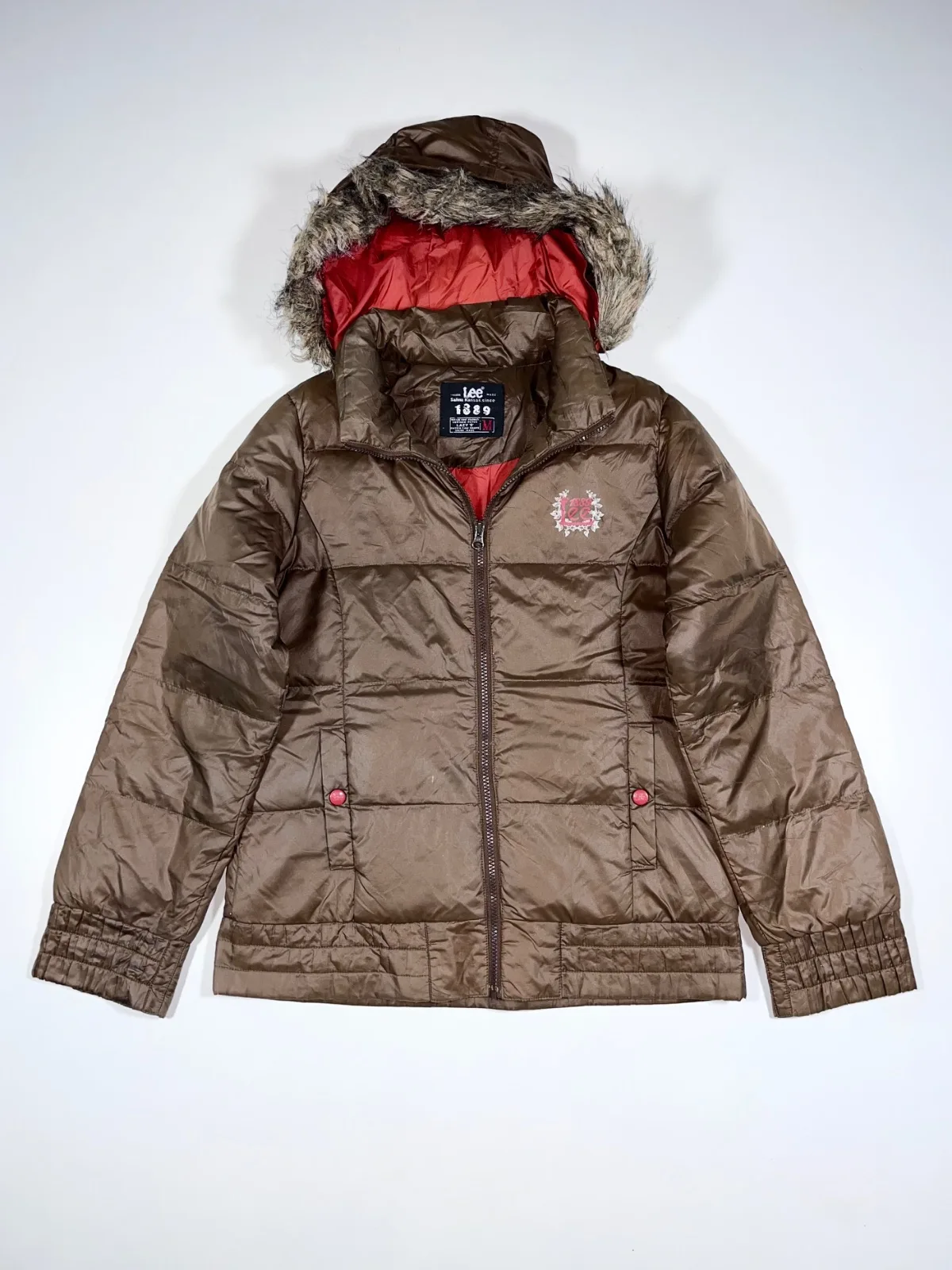Vintage Lee Premium Puffer Jacket With Detachable Cap