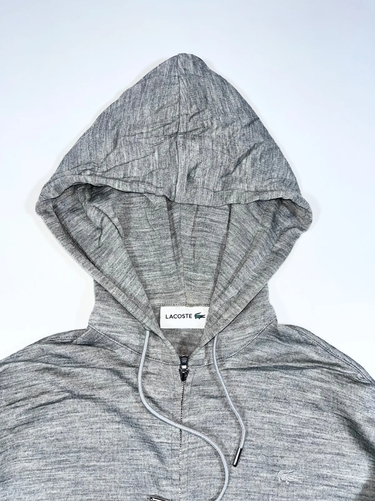 Vintage Lacoste Y2K Zip-Up Hooded Jacket — photo 2