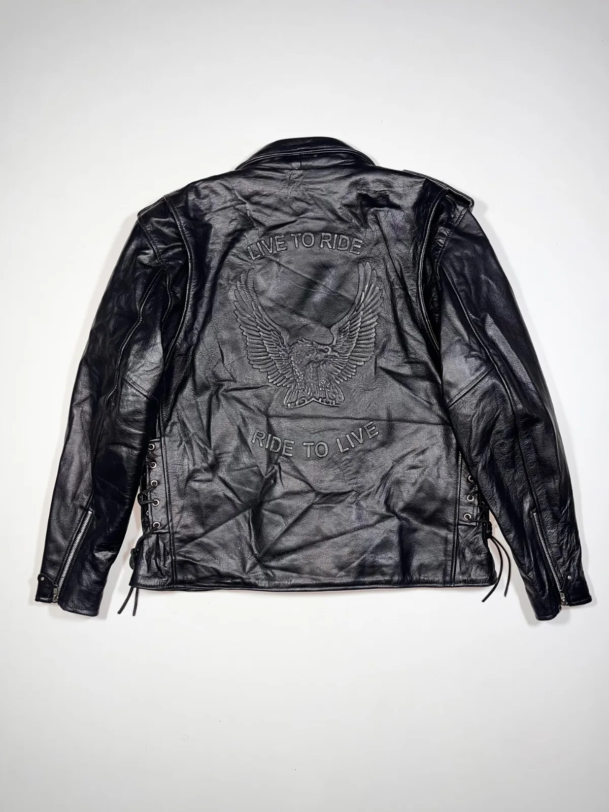 Bull Fasters Heavy Leather Riding Jacket — photo 4