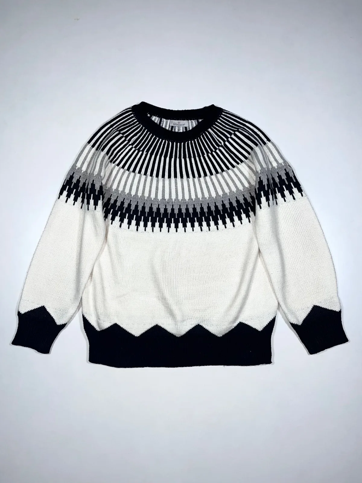 Moncler Geometric Fair Isley Knit Sweater